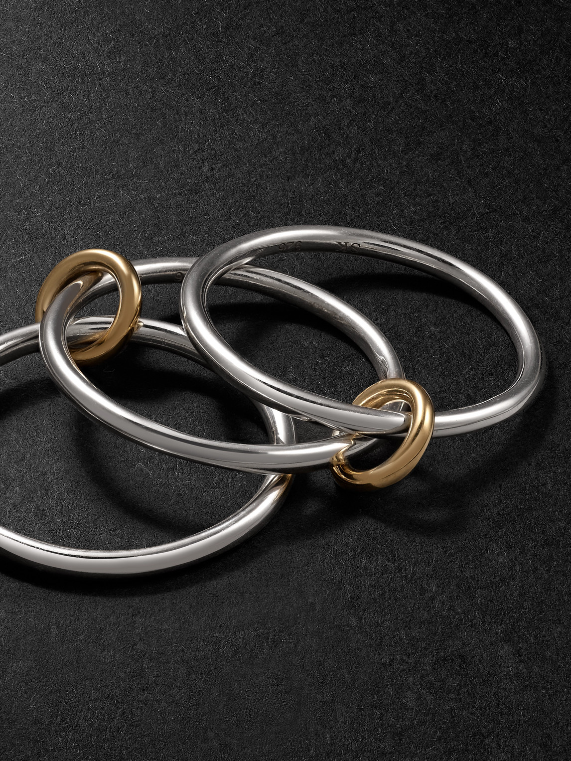 Spinelli Kilcollin Solarium Sterling Silver And 18-karat Gold Ring In Silver