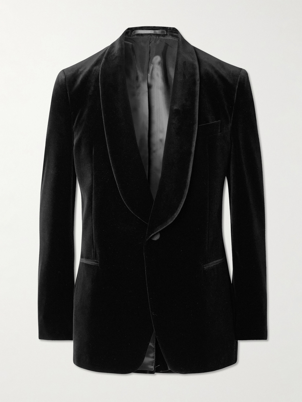 MR P. Slim-Fit Shawl-Collar Cotton-Velvet Tuxedo Jacket - Men