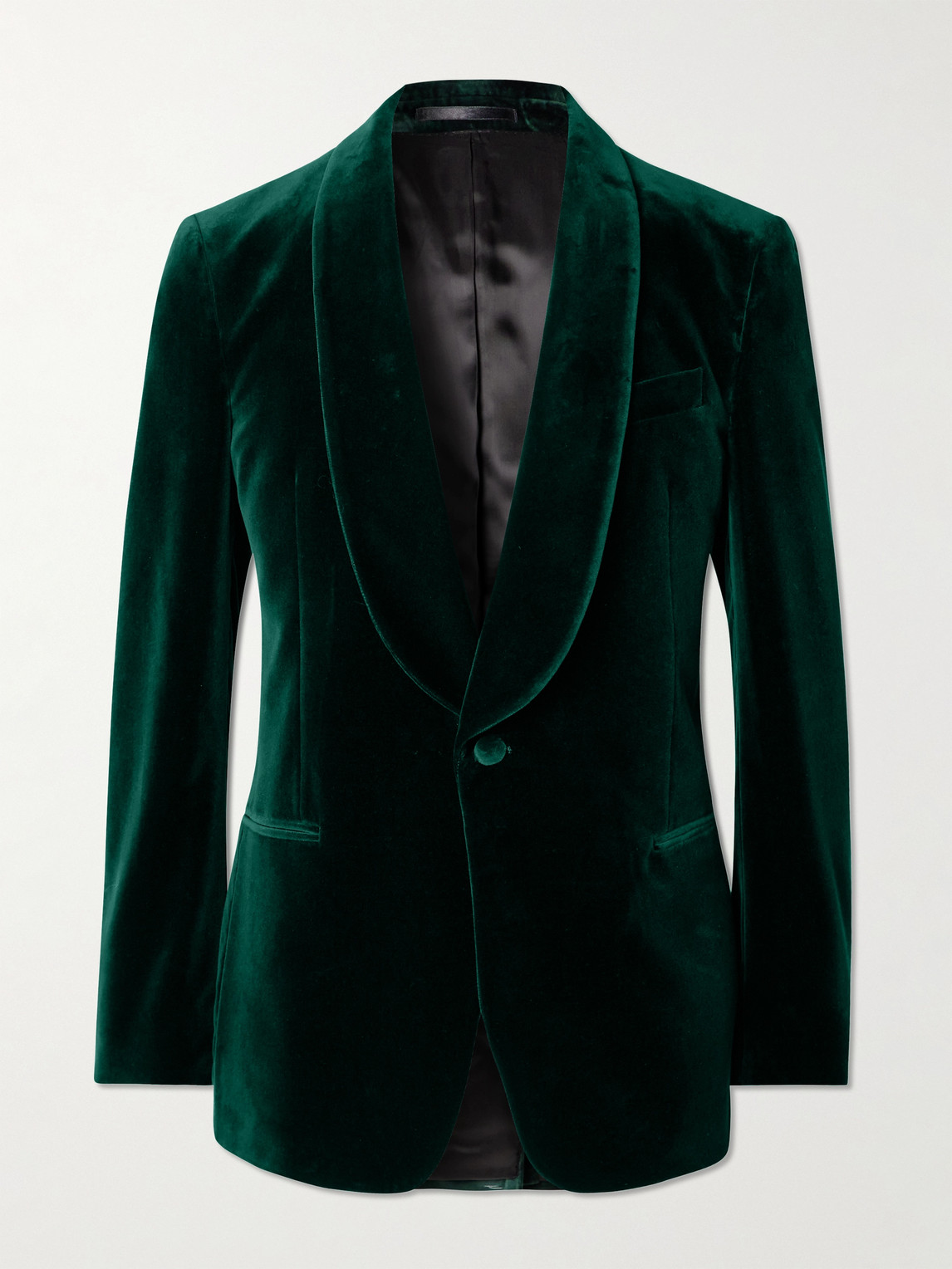 MR P. Slim-Fit Shawl-Collar Cotton-Velvet Tuxedo Jacket - Men