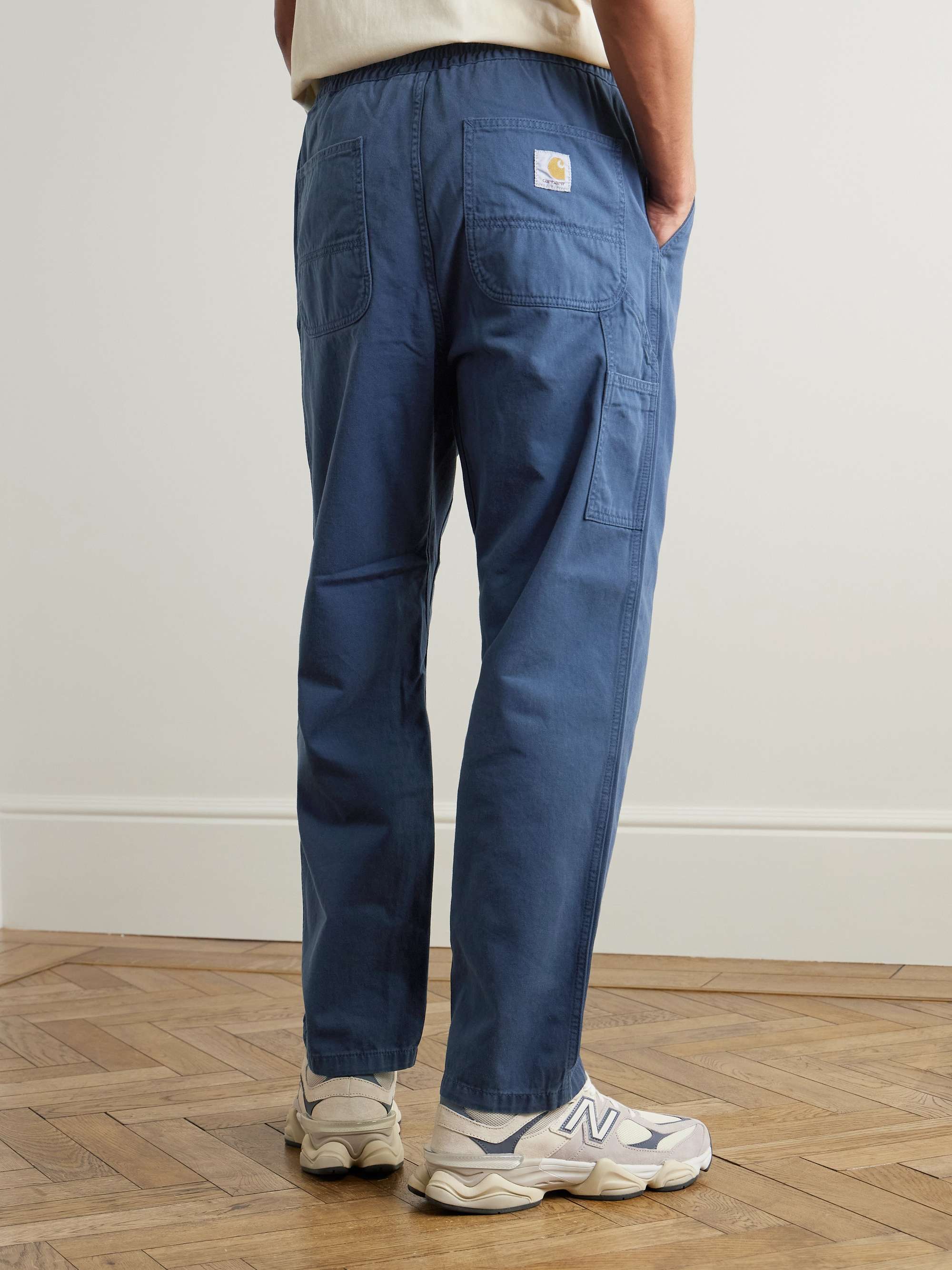 CARHARTT WIP Pantaloni a gamba dritta in twill di cotone biologico Flint