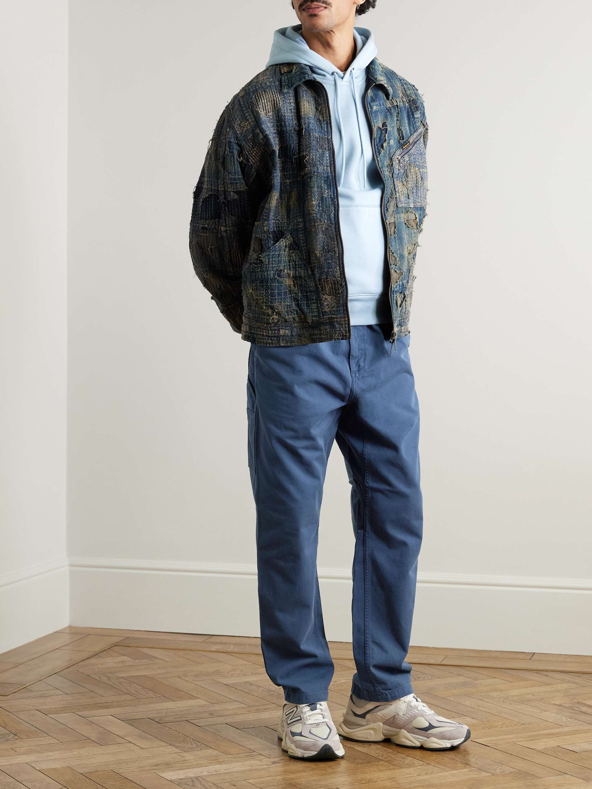CARHARTT WIP Pantaloni a gamba dritta in twill di cotone biologico Flint