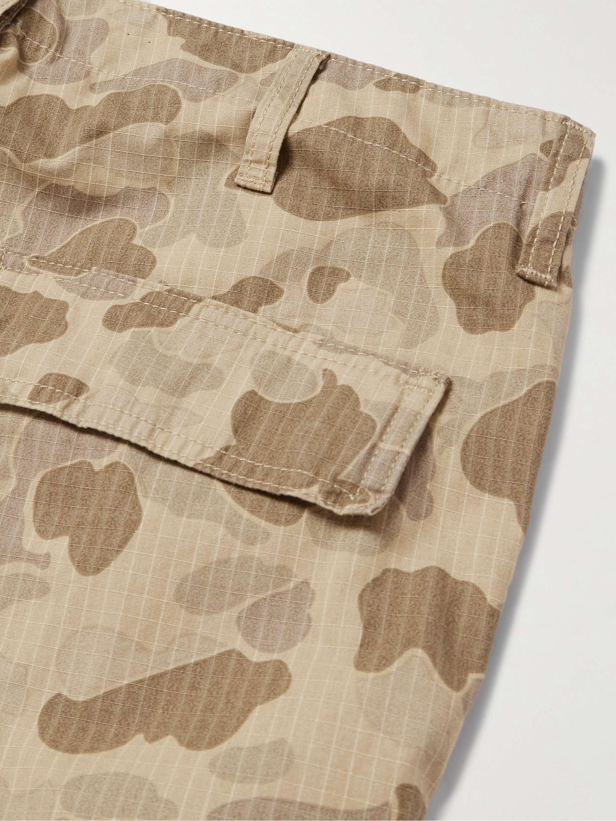 CARHARTT WIP 에비에이션 스트레이트 카무플라주 프린트 코튼 트윌 카고 팬츠