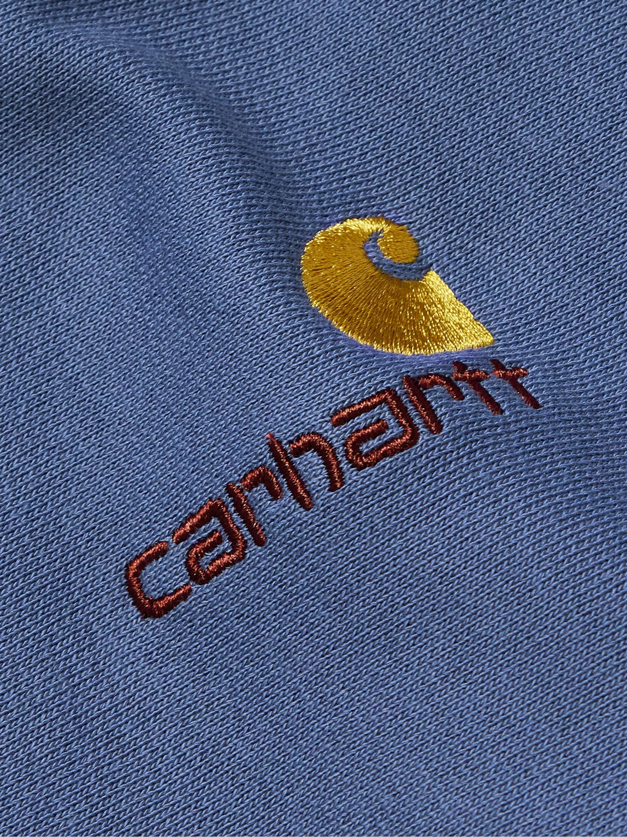 CARHARTT WIP Logo-Embroidered Cotton-Blend Jersey Sweatshirt