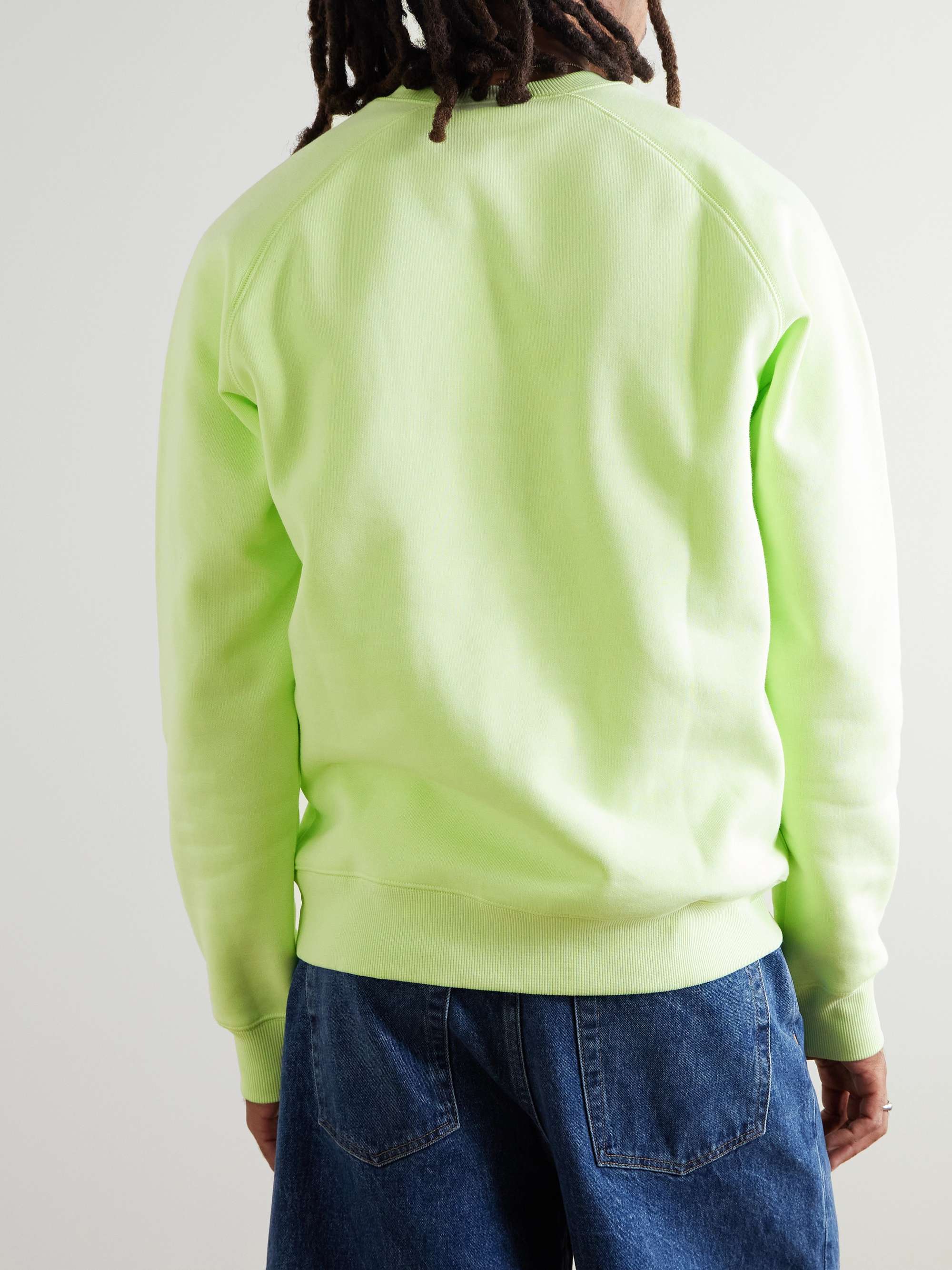 CARHARTT WIP Felpa in jersey di misto cotone con logo ricamato Chase