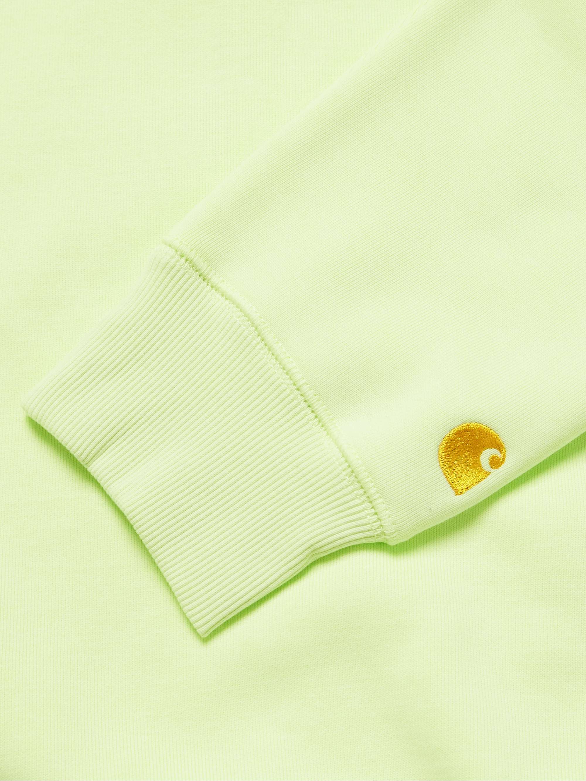 CARHARTT WIP Felpa in jersey di misto cotone con logo ricamato Chase
