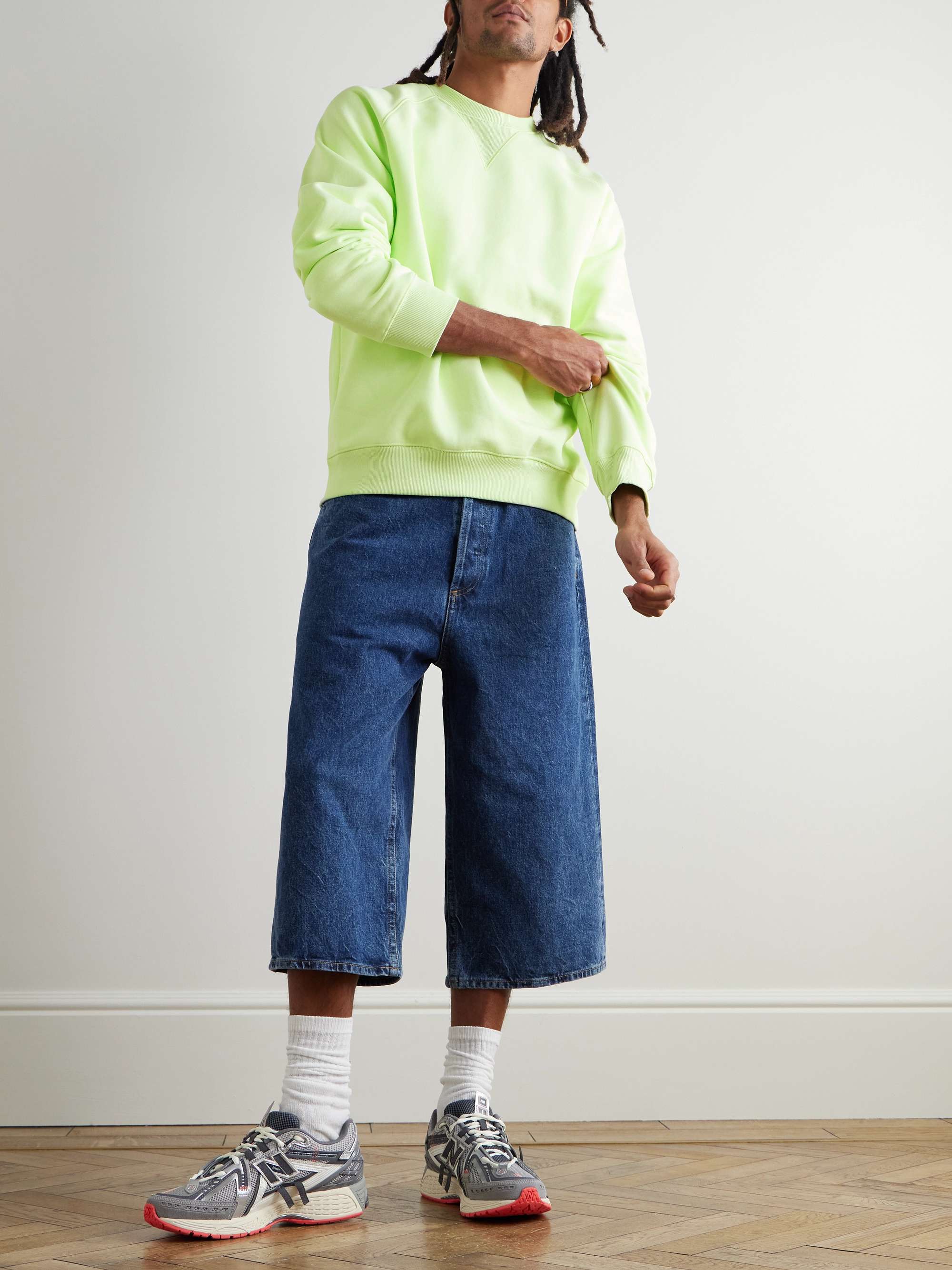 CARHARTT WIP Felpa in jersey di misto cotone con logo ricamato Chase
