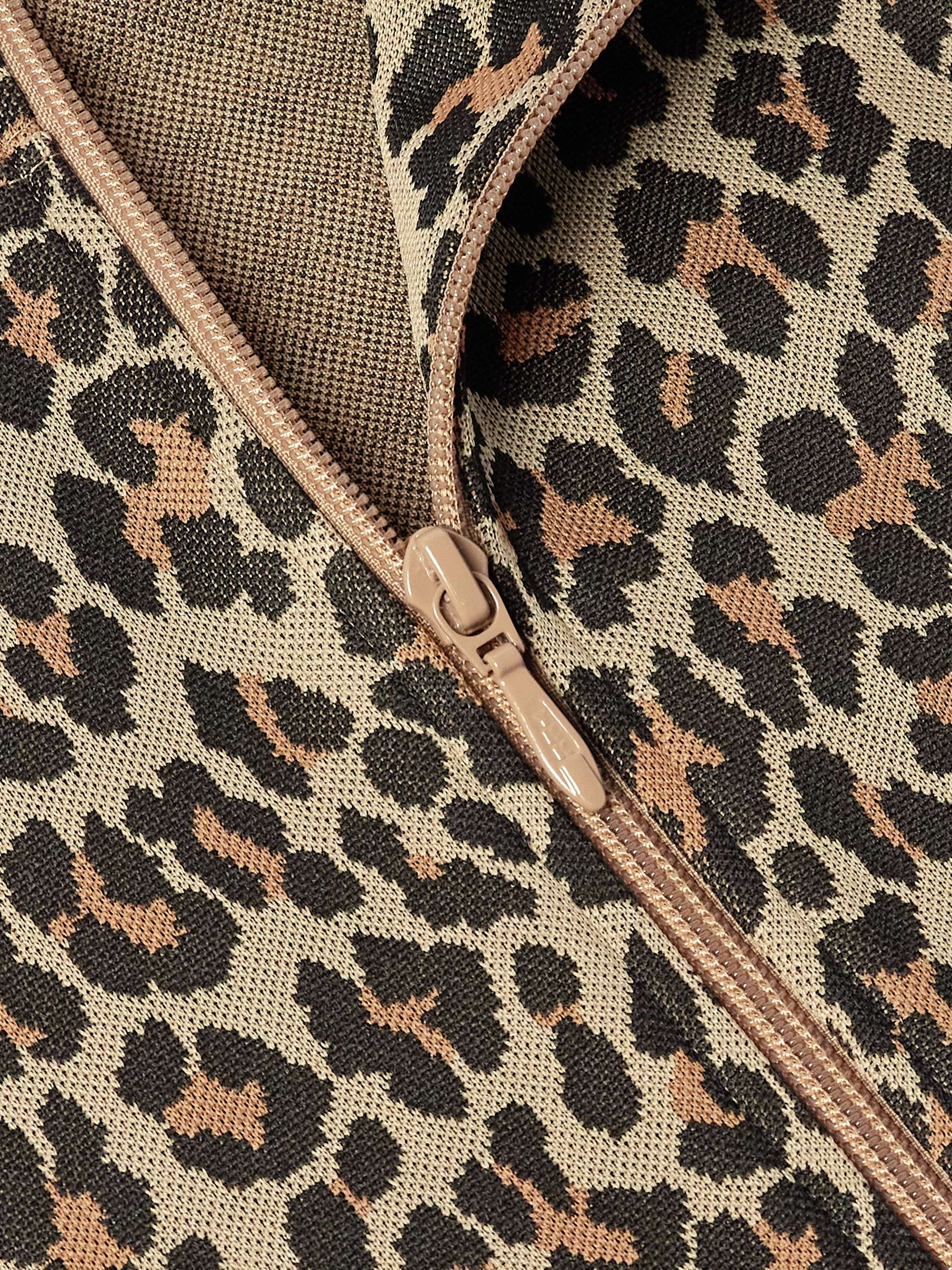 NEEDLES Logo-Embroidered Leopard-Print Jersey Track Jacket NEEDLES Logo-Embroidered Leopard-Print Jersey Track Jacket