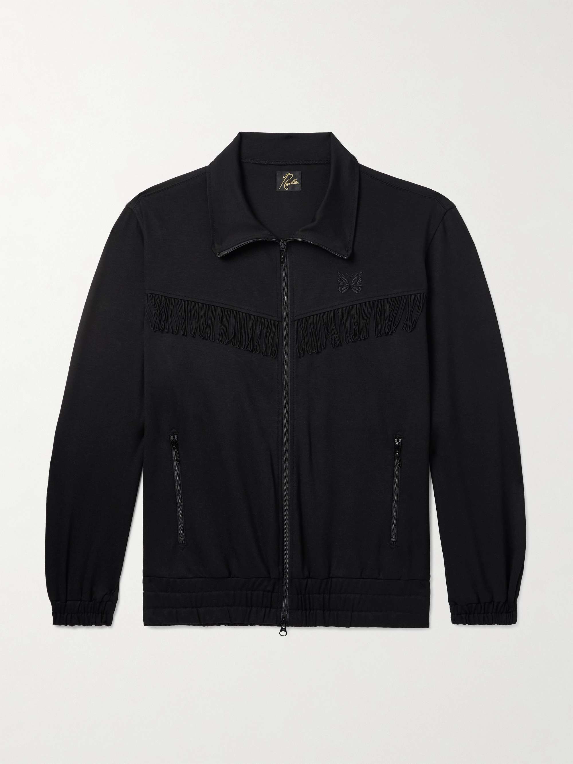 NEEDLES Track Jacket Black x Gray lines Size-L Used | eBay