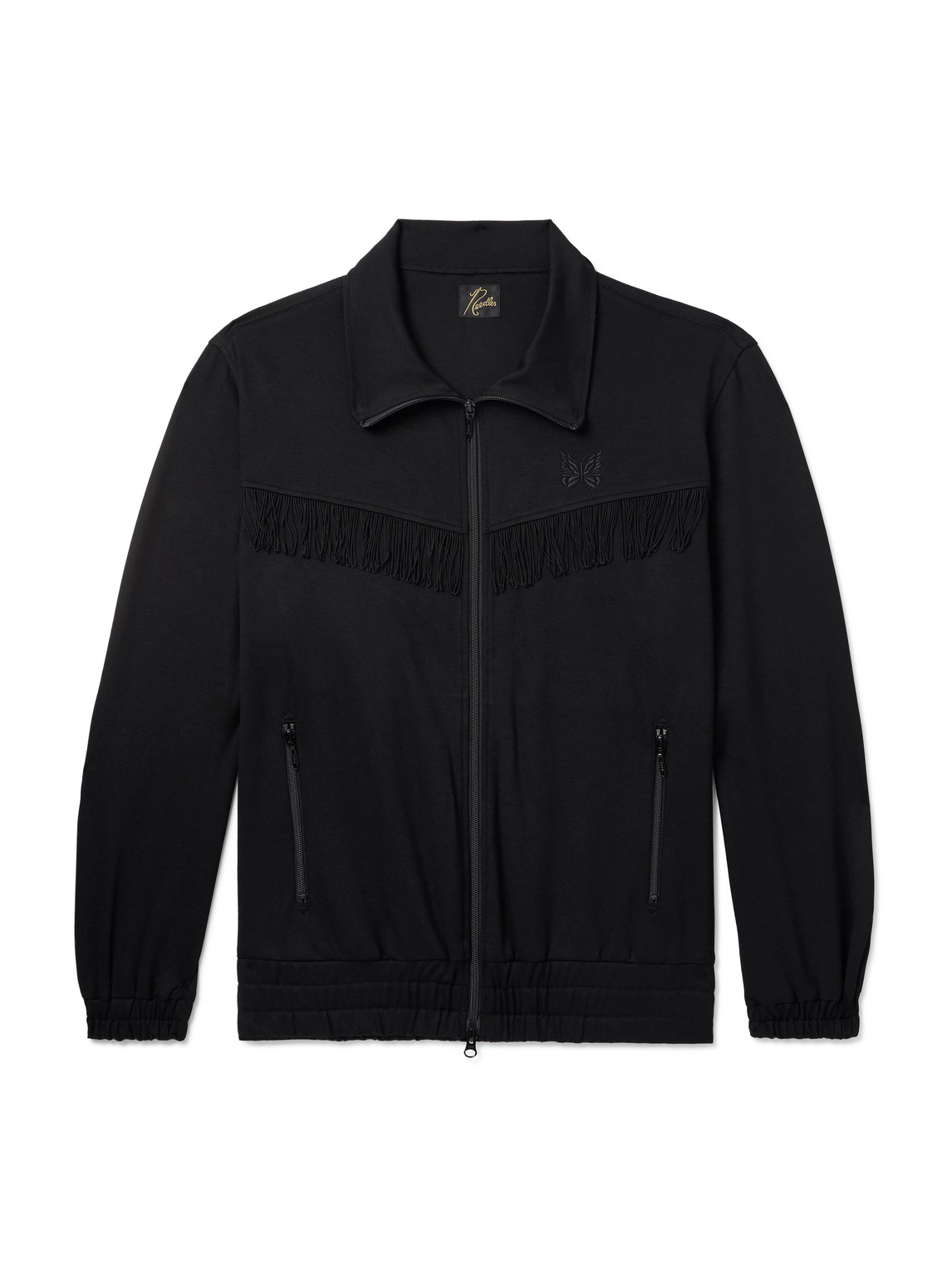 Needles - Logo-Embroidered Fringed Tech-Jersey Track Jacket