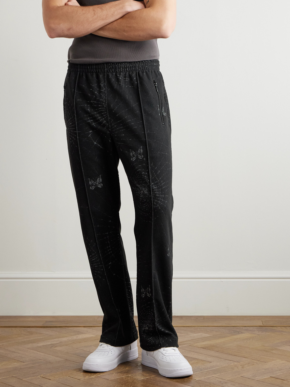 Needles - Straight-Leg Terry-Jacquard Track Pants - Curated Menswear