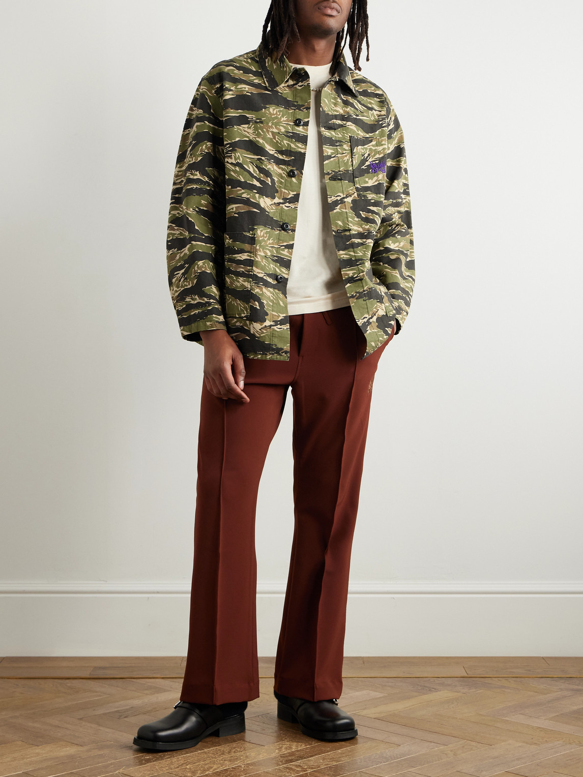 Needles - D.N. Coverall Camouflage-Print Cotton-Ripstop