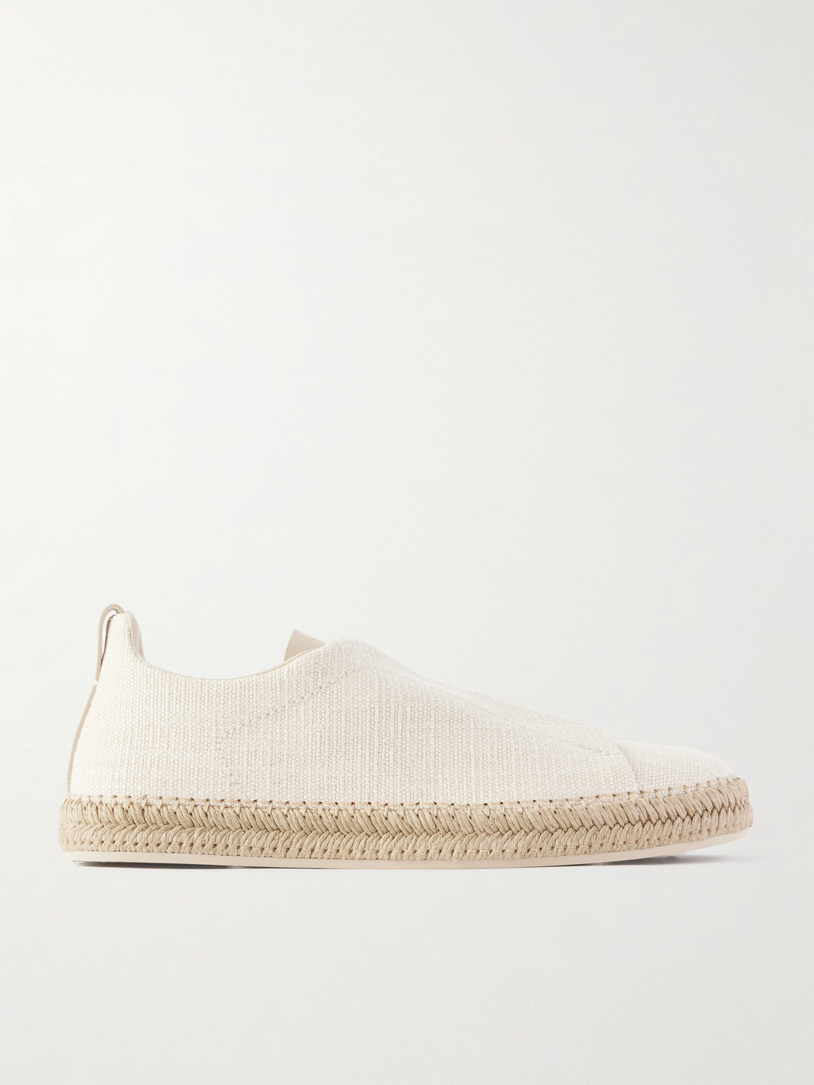 Zegna Triple Stitch™ Leather-Trimmed Canvas Slip-On Sneakers - Men