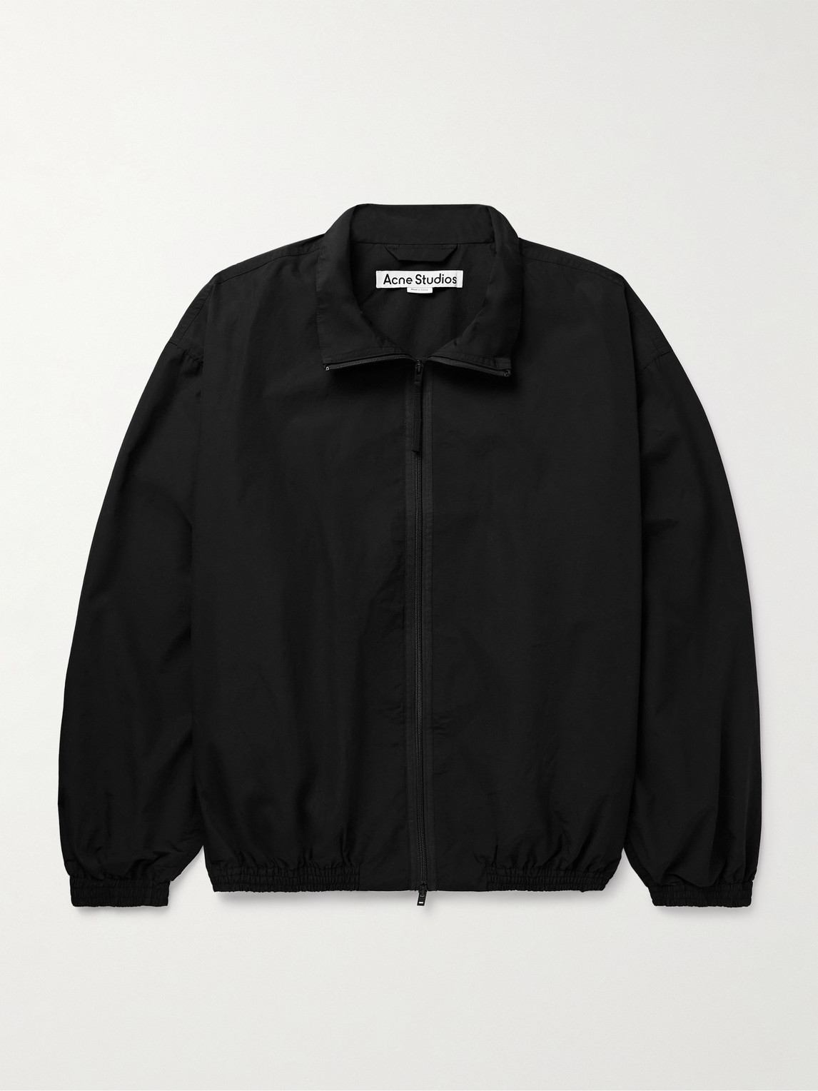 Acne Studios Olandios Logo-embroidered Cotton And Nylon-blend Bomber Jacket In Black