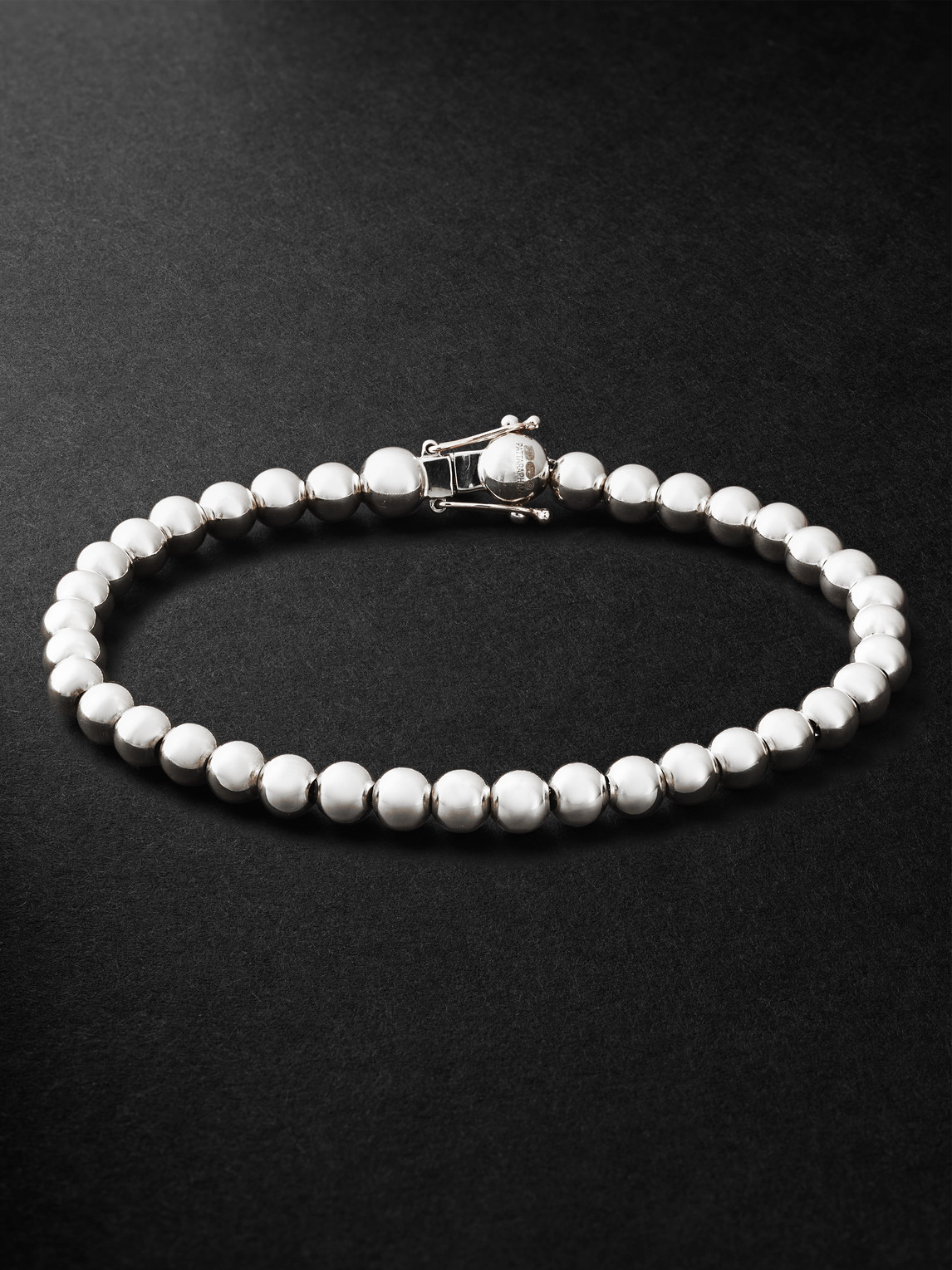 PATTARAPHAN Baby Cycle Rhodium-Plated Sterling Silver Chain Bracelet - Men