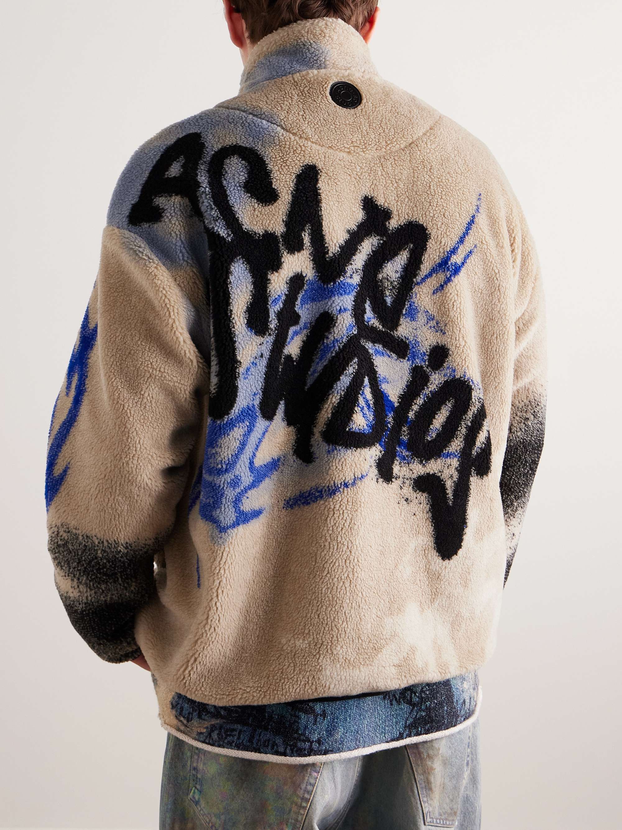 ACNE STUDIOS Ovinta Printed Fleece Jacket for Men | MR PORTER