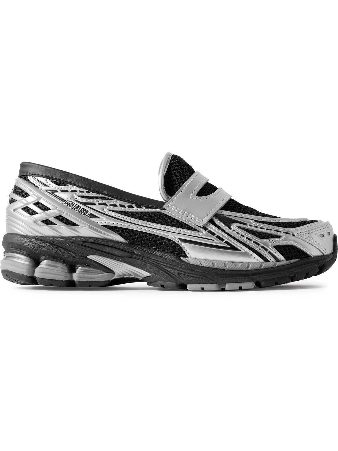 New Balance 1906l Metallic And Mesh Loafers In Silver