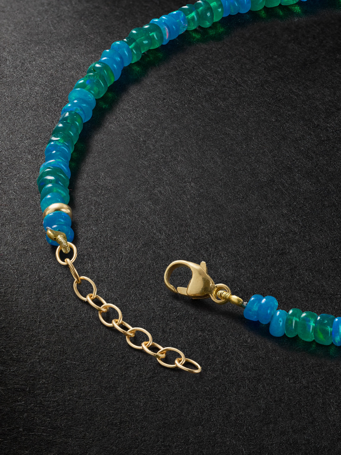 Jia Jia Gold Opal Beaded Bracelet In Blue