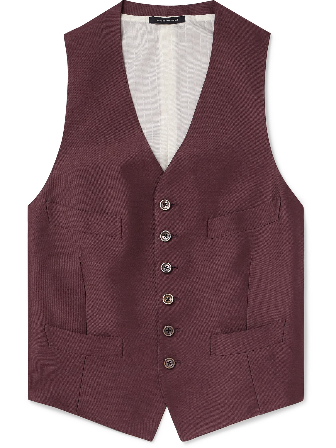 Dyllan Wool, Mohair and Silk-Blend Twill Waistcoat