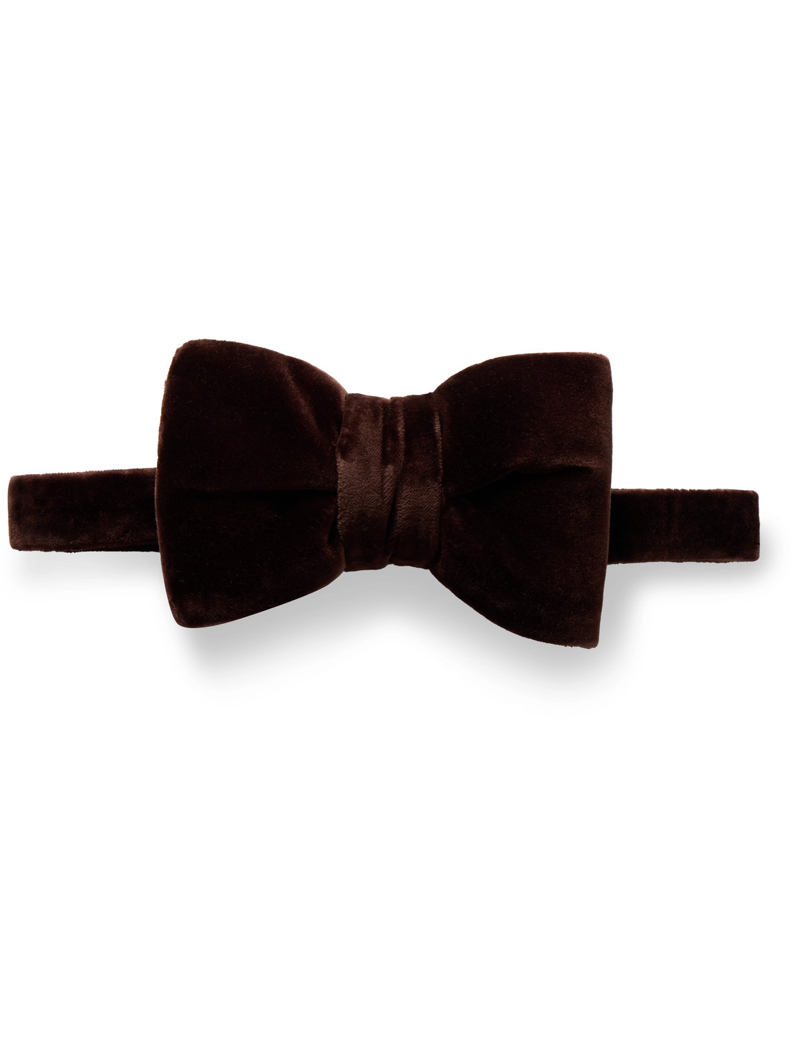 Tom Ford Pre-tied Velvet Bow-tie In Burgundy