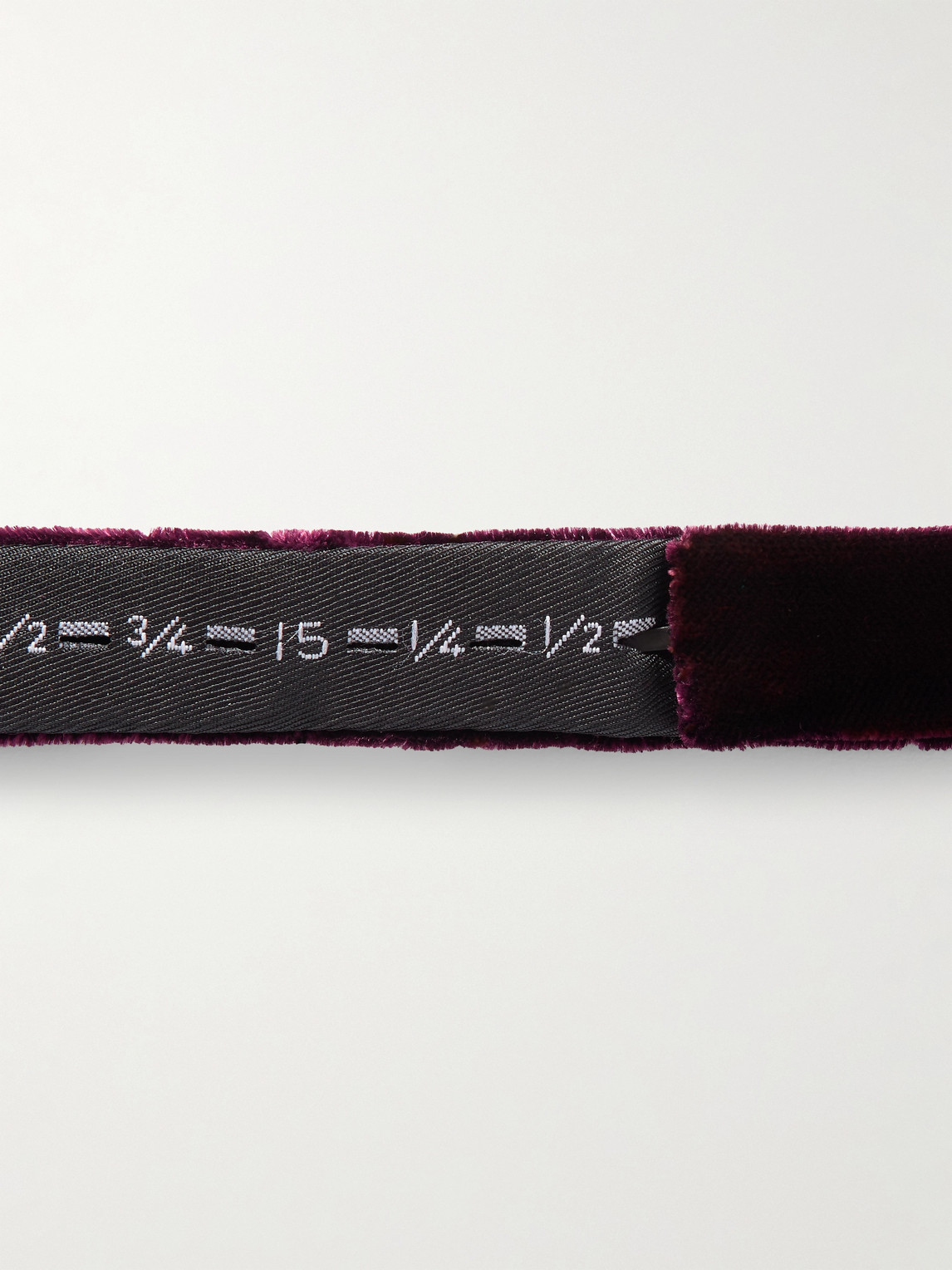 Tom Ford Pre-tied Cotton-velvet Bow Tie In Burgundy