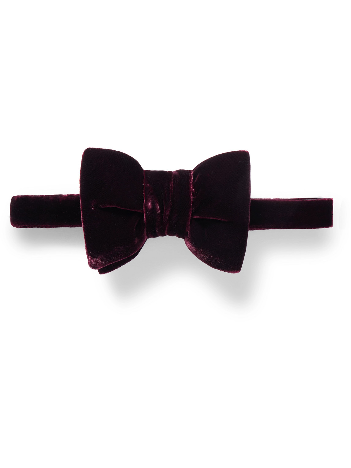 Tom Ford Pre-tied Cotton-velvet Bow Tie In Purple