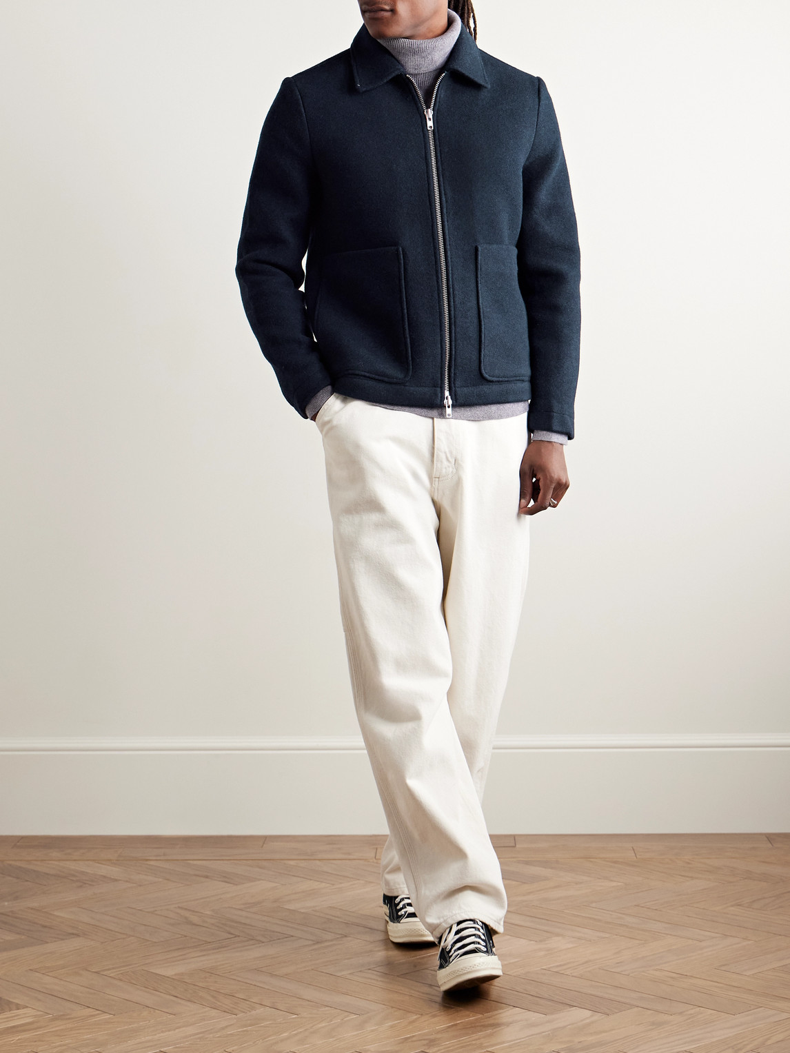 NN07 GAEL 8267 BRUSHED WOOL-BLEND JACKET