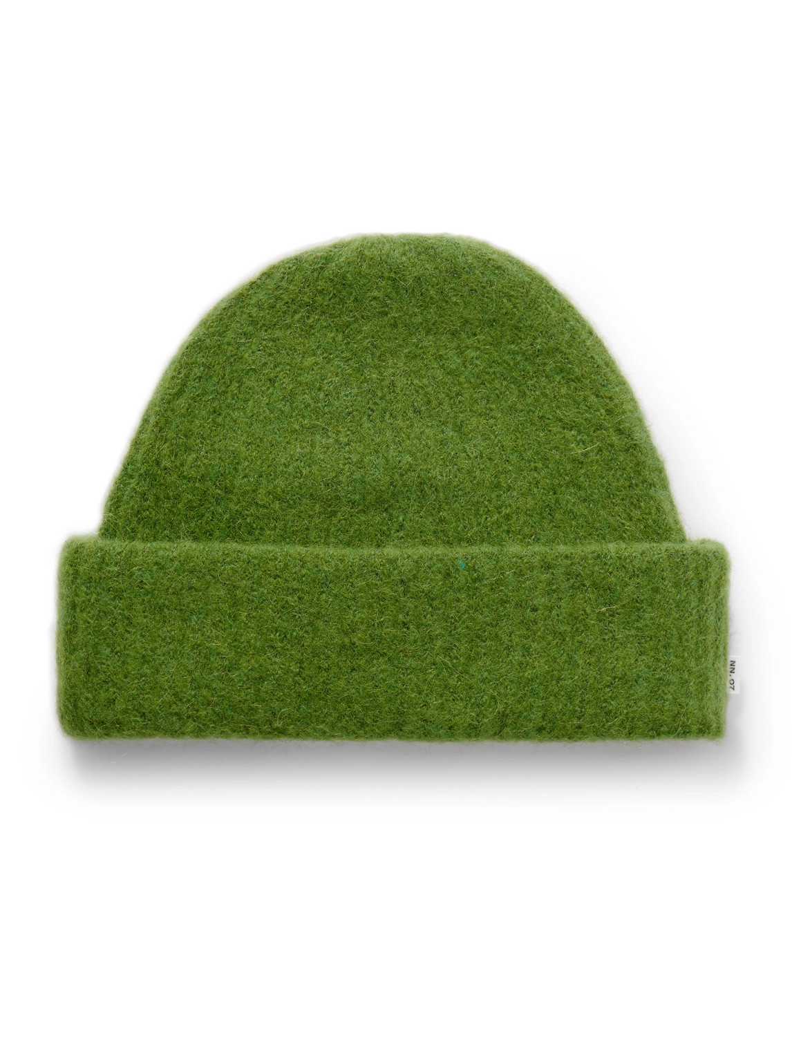 Nn07 6651 Ribbed-knit Beanie In Green