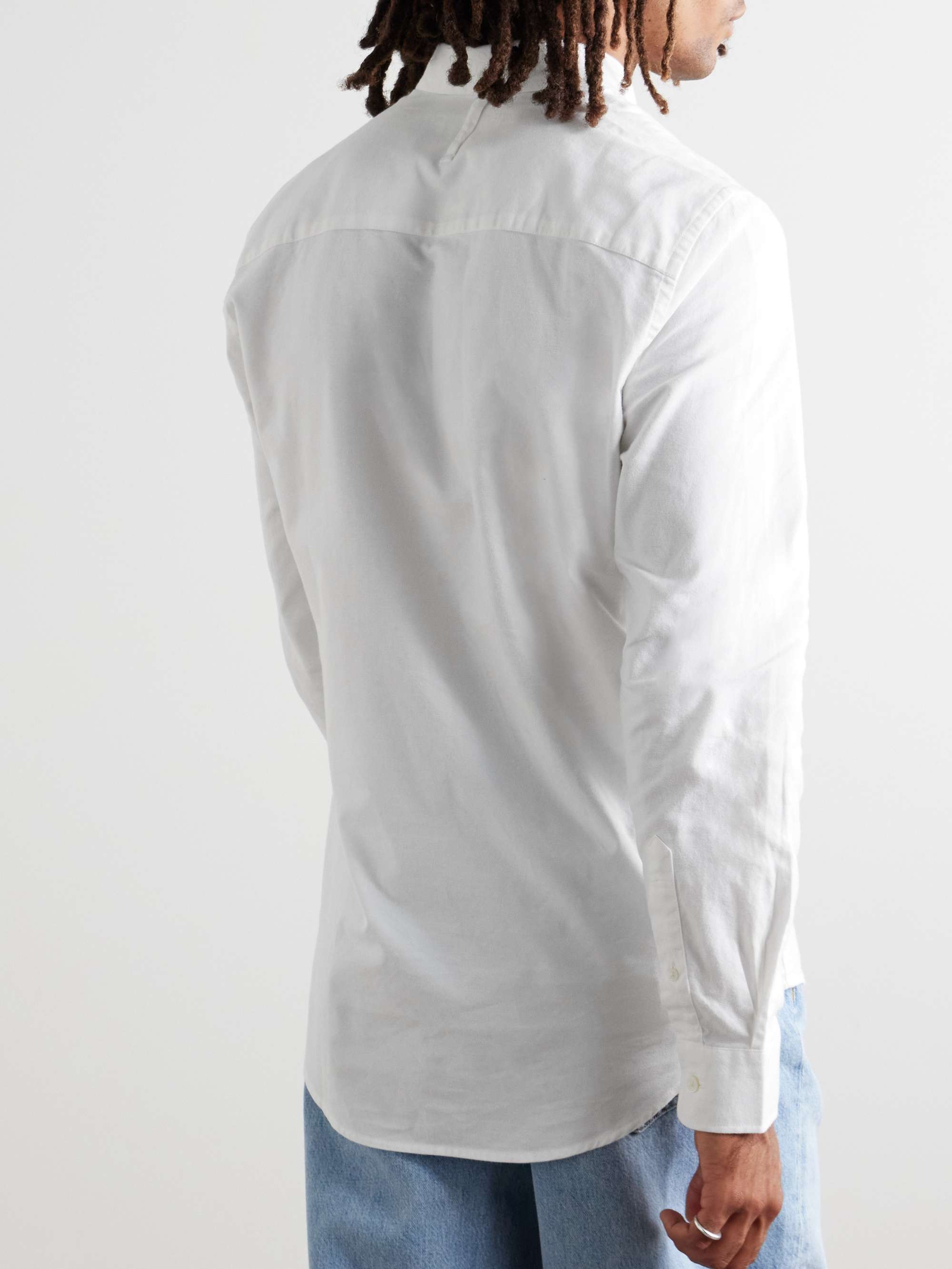NN07 Arne Button-Down Collar Cotton-Poplin Shirt