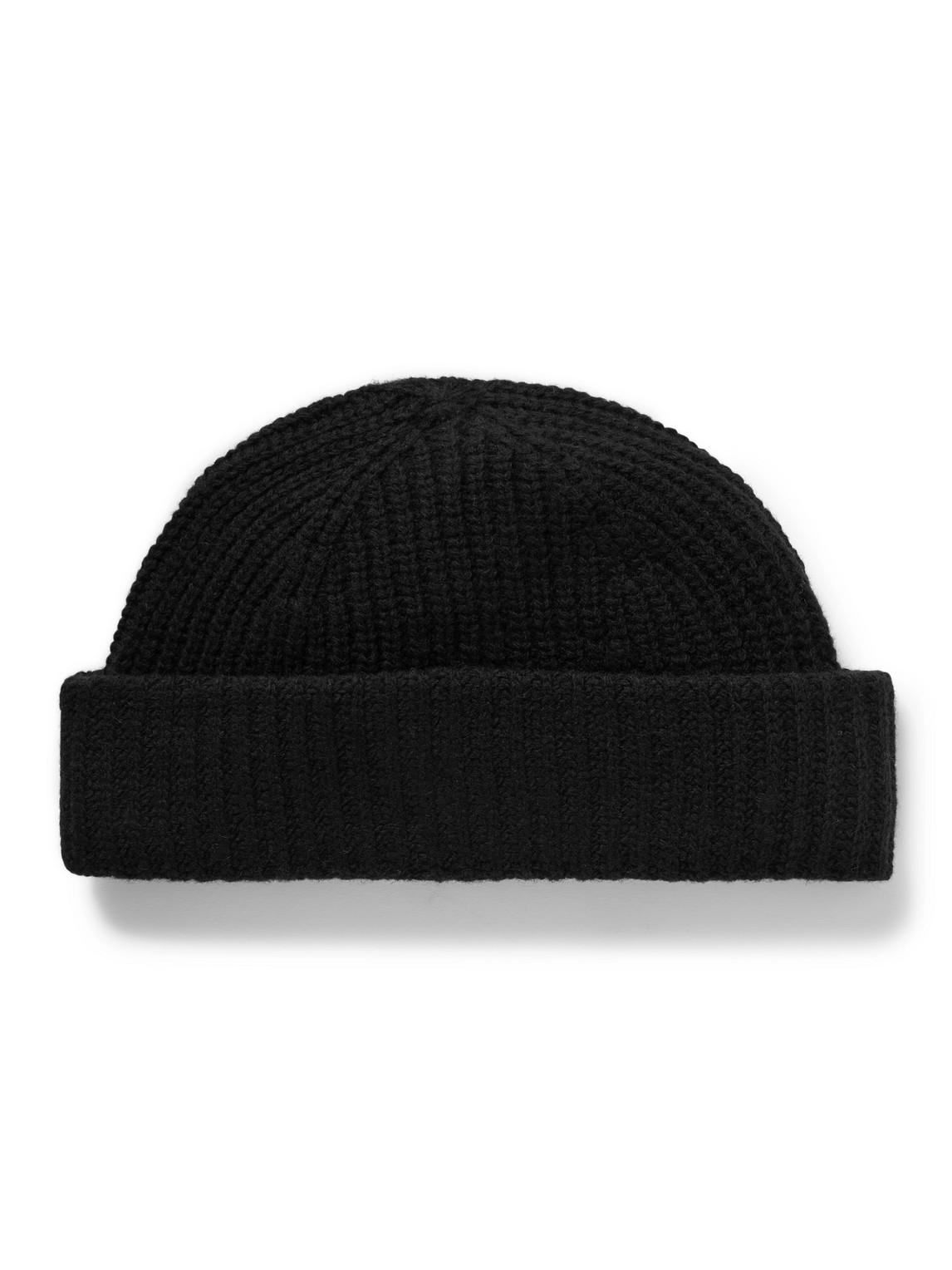 Nn07 Sailor 6650 Ribbed Wool-blend Beanie In Black