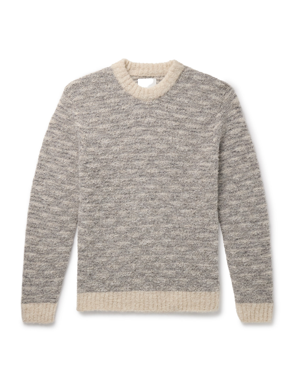 Zackarias 6653 Striped Brushed Alpaca-Blend Sweater