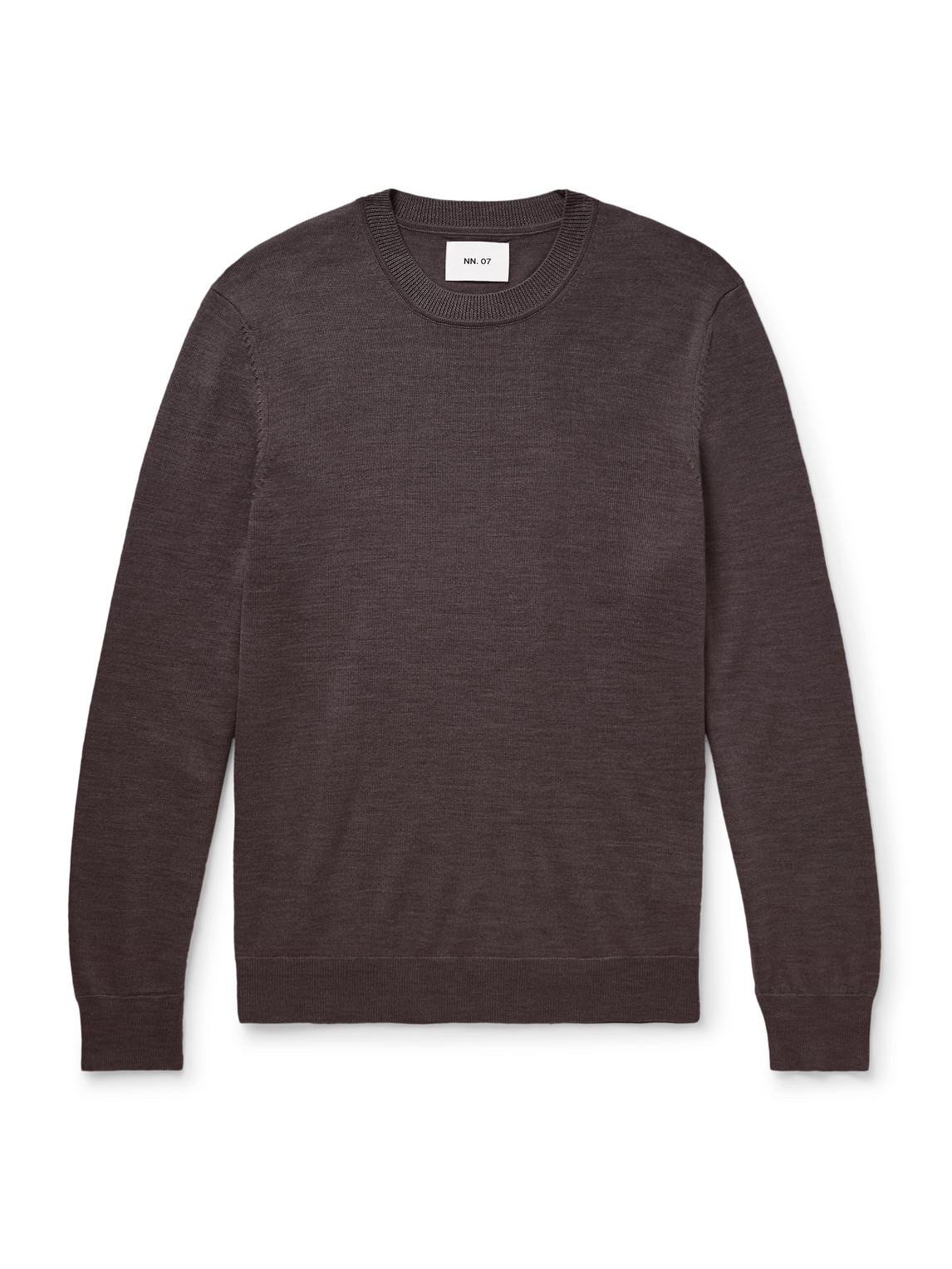 Nn07 Ted 6605 Wool Sweater In Brown