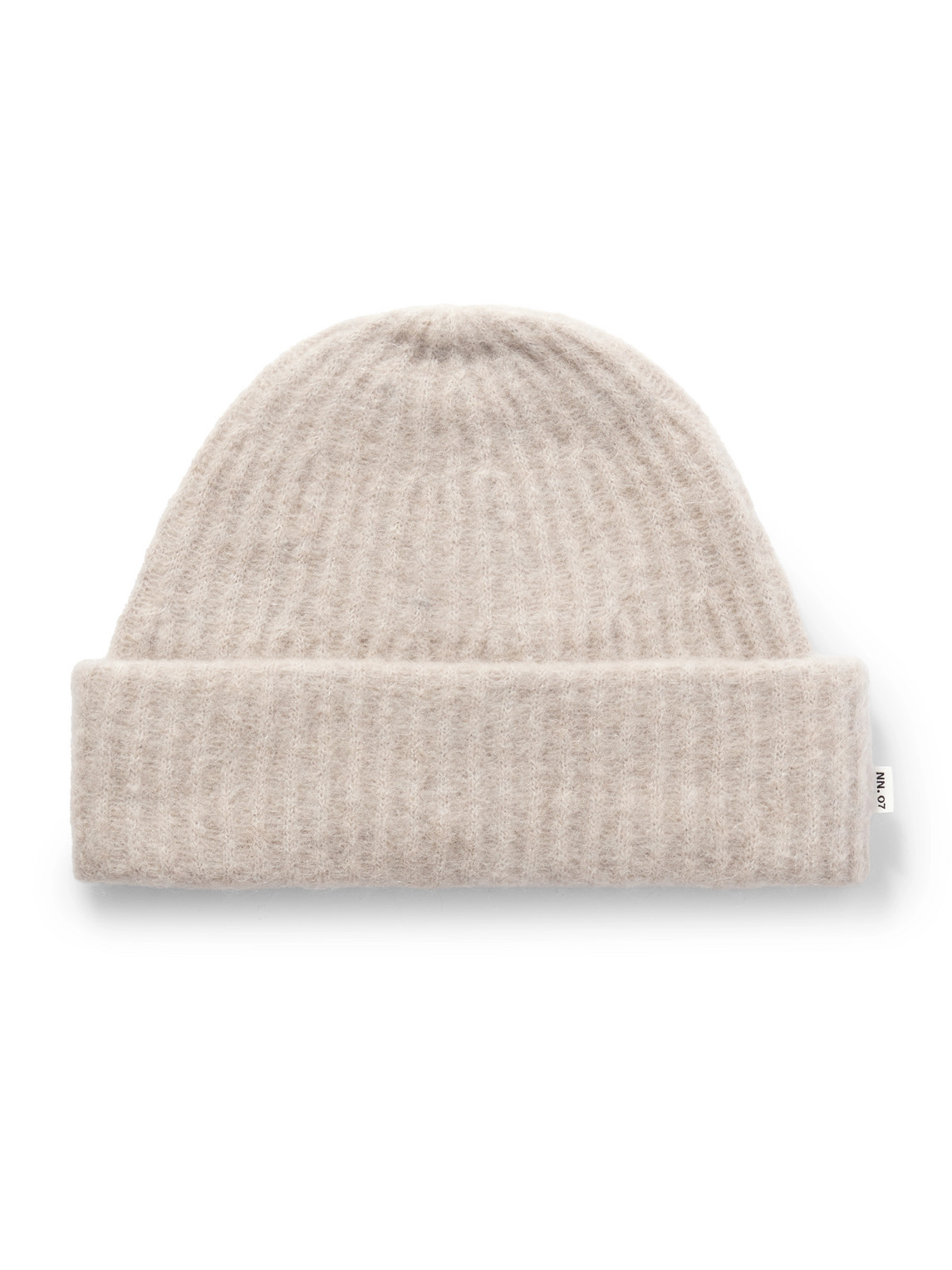 Nn07 6651 Ribbed-knit Beanie In Neutral