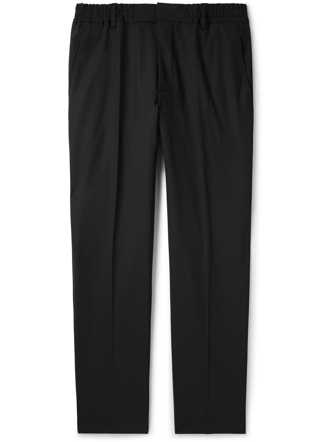 Nn07 Billie 1088 Straight-leg Recycled Grain De Poudre Suit Trousers In Black