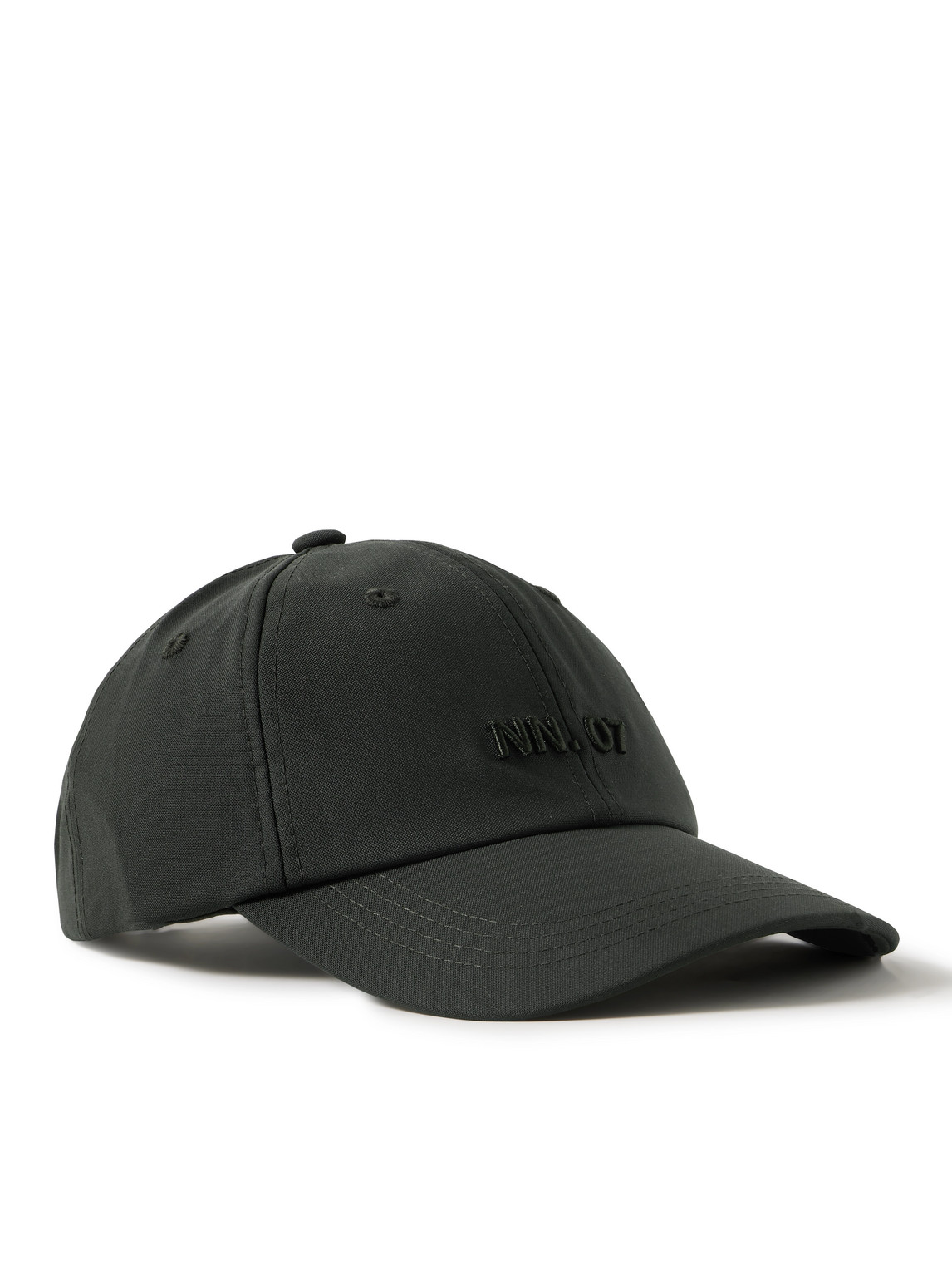 Nn07 Dad 1088 Logo-embroidered Canvas Baseball Cap In Green