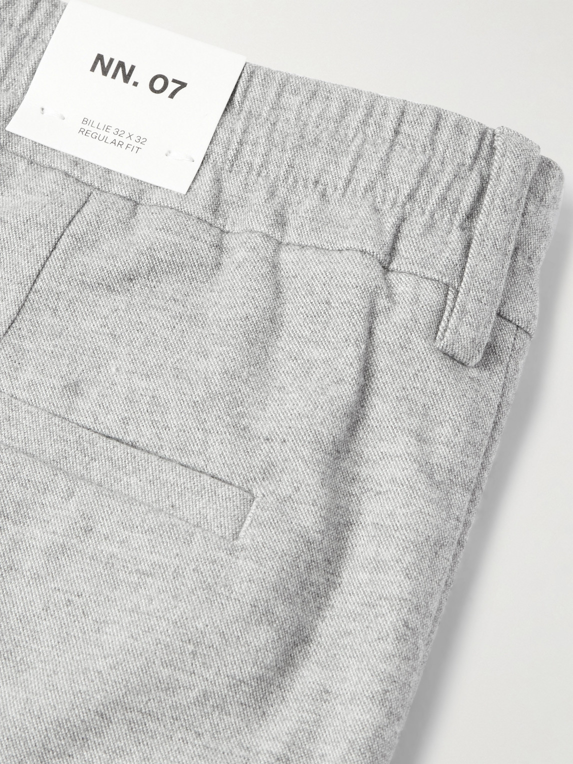 Shop Nn07 Billie 1067 Straight-leg Twill Trousers In Gray