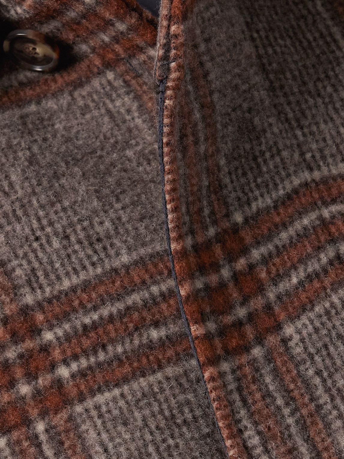 NN07 ROCKO 8442 CHECKED RECYCLED WOOL-BLEND COAT