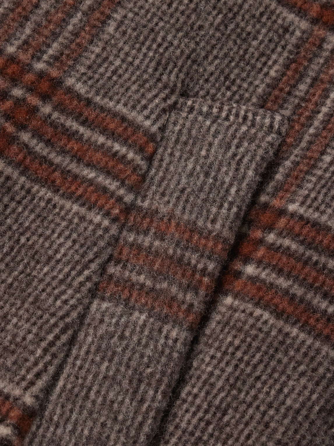 NN07 ROCKO 8442 CHECKED RECYCLED WOOL-BLEND COAT