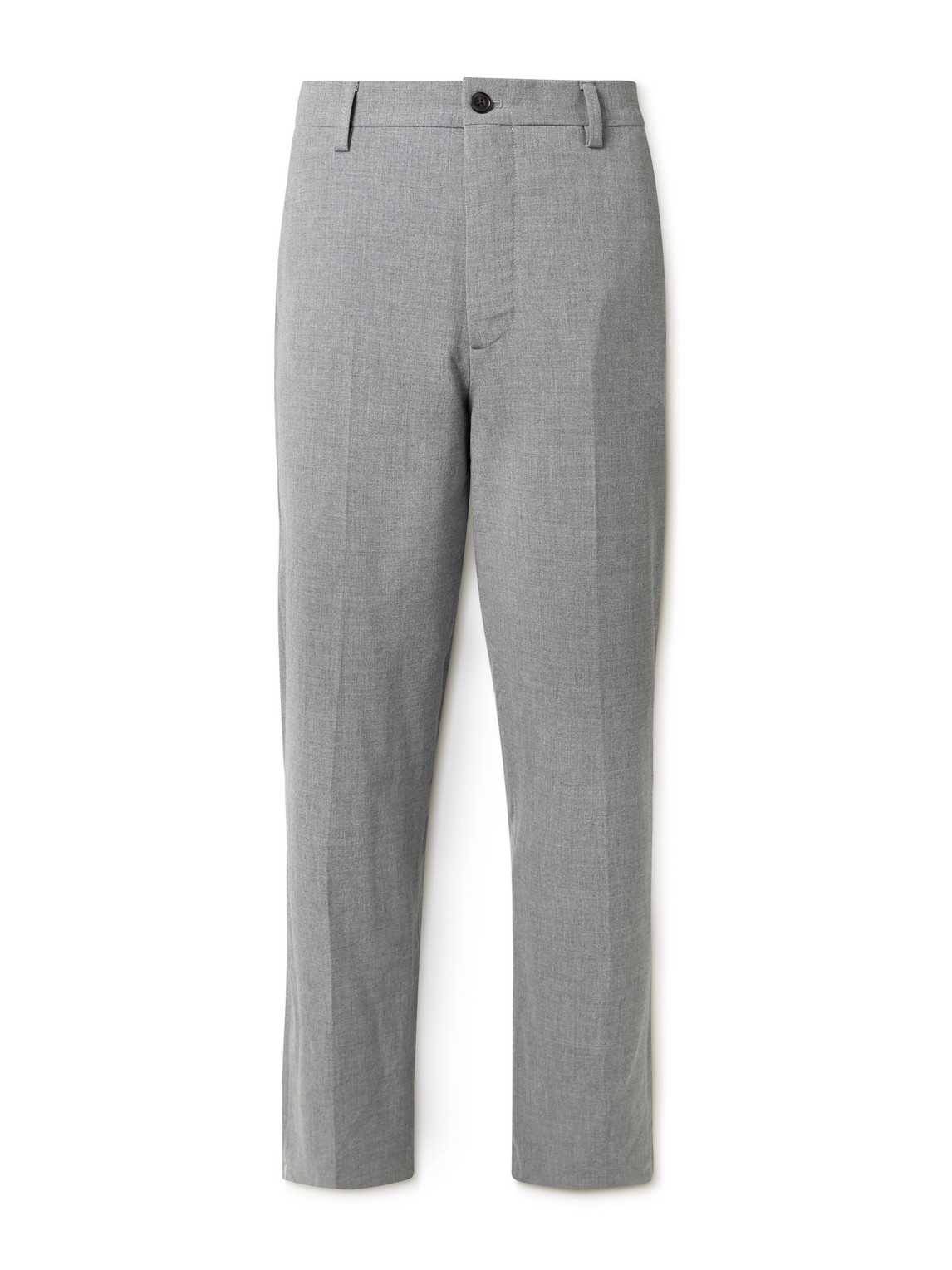 Nn07 Paw 1903 Straight-leg Recycled Woven Trousers In Gray