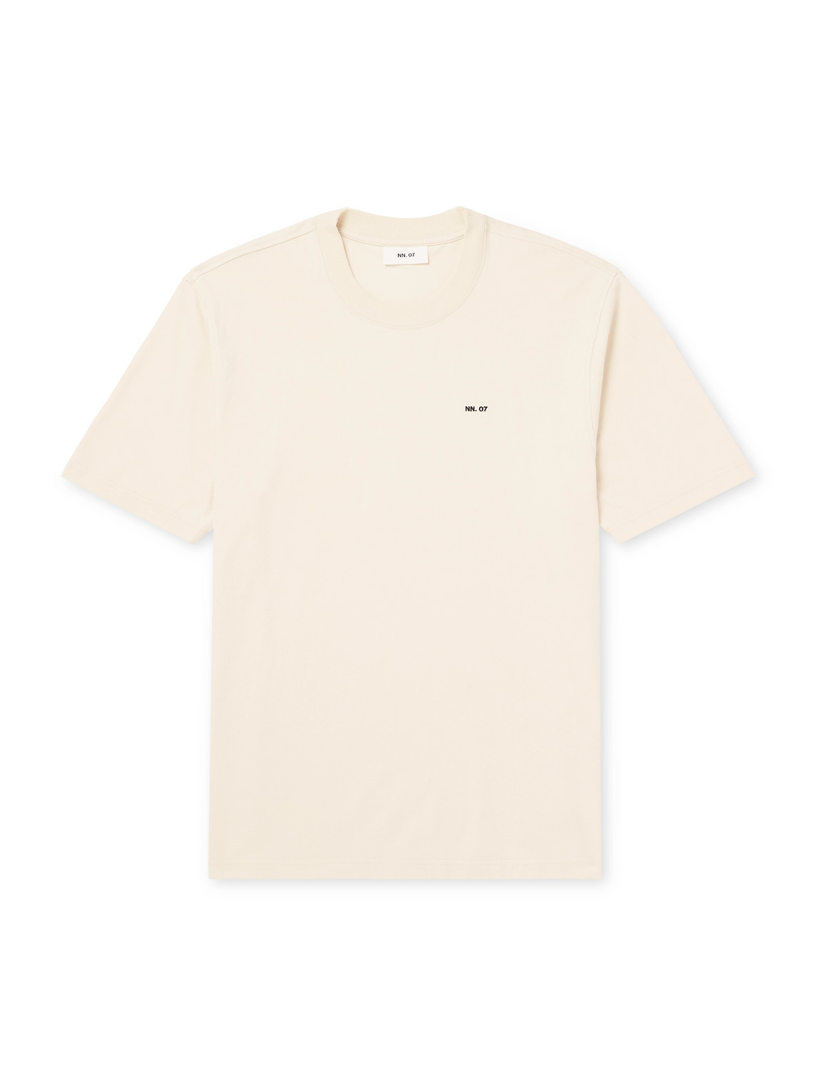 Nn07 Adam 3209 Logo-embroidered Pima Cotton-jersey T-shirt In White