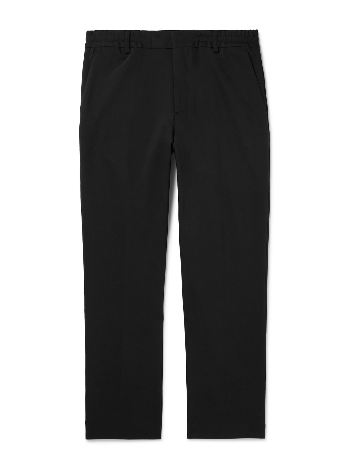 Nn07 Billie 1733 Tapered Stretch Cotton-blend Trousers In Black