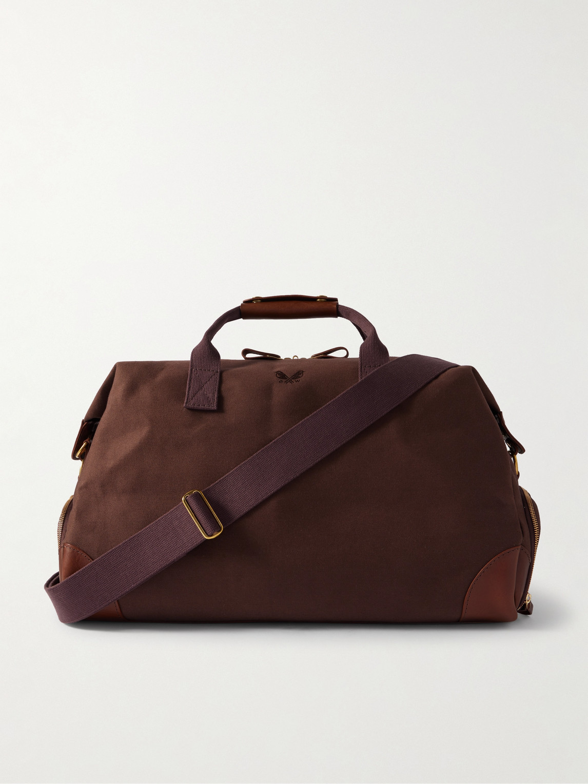 Bennett Winch Weekender Leather-Trimmed Cotton-Canvas Holdall - Men