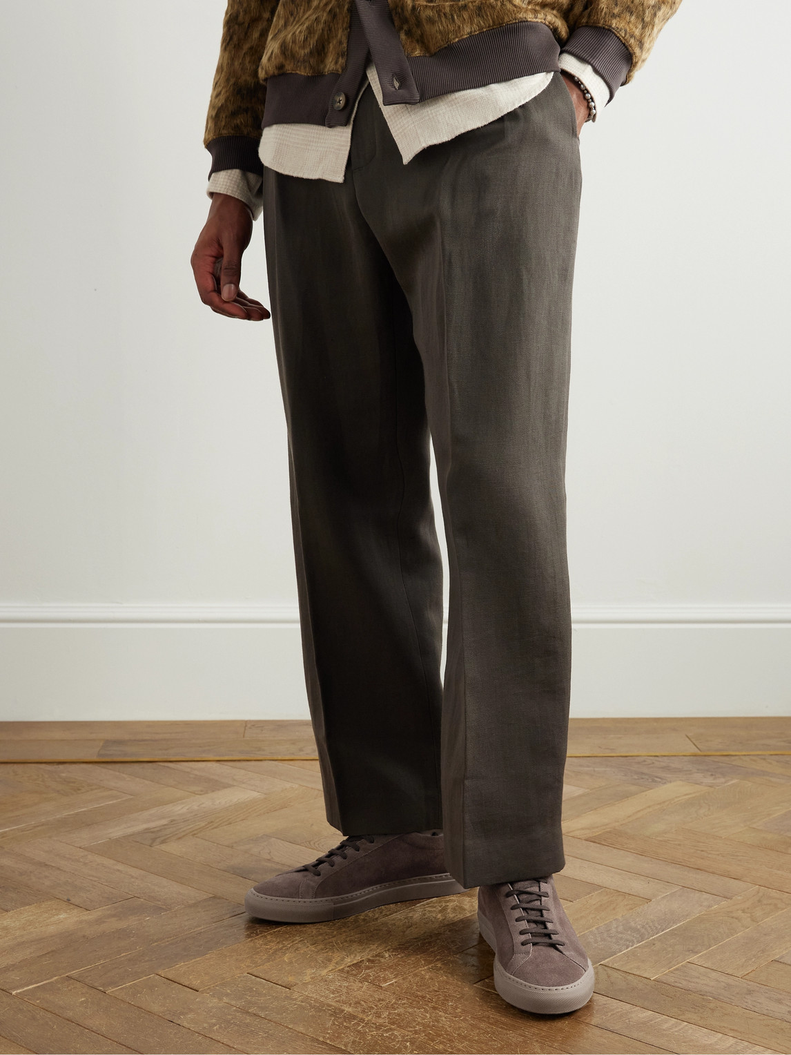 Common Projects Achilles Suede Sneakers In Brown