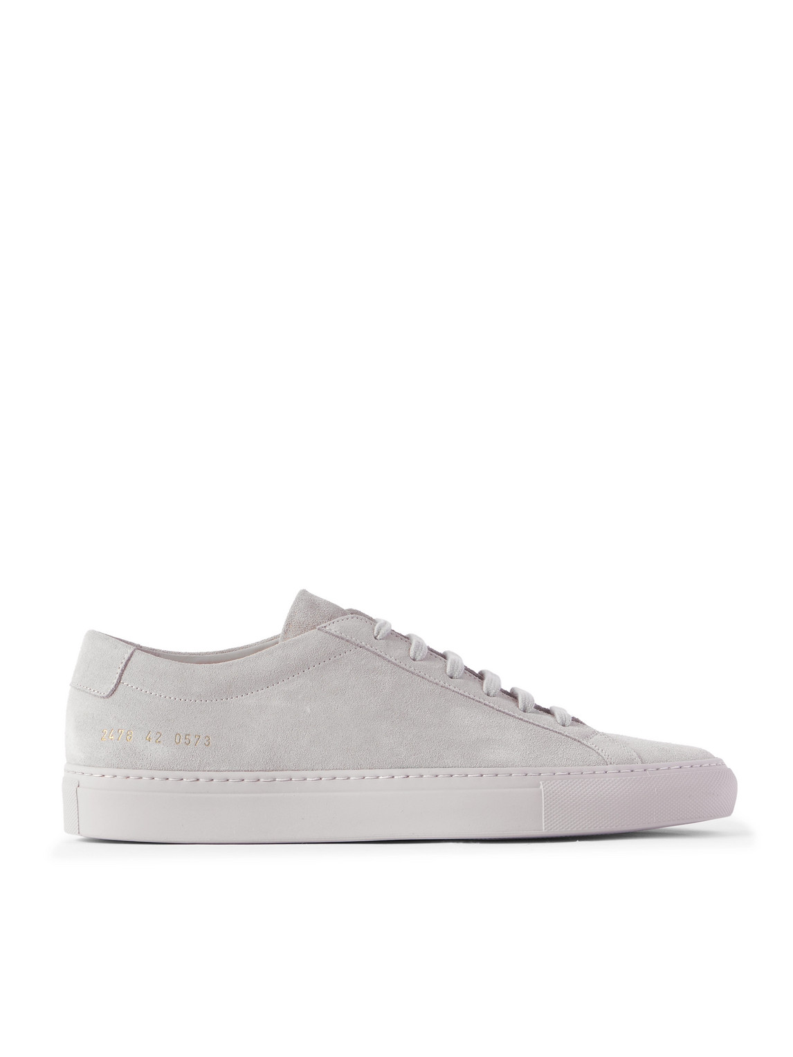 Common Projects Achilles Suede Sneakers In Gray