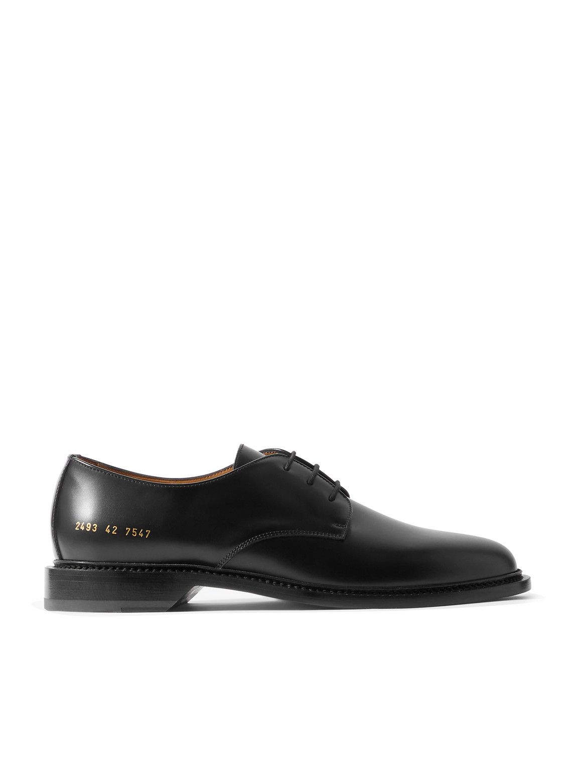 Common Projects Leather Derby Shoes In Black
