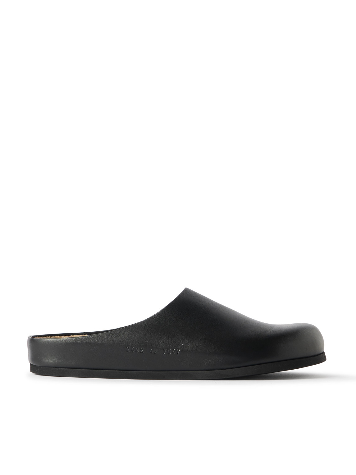 Common Projects Leather Clogs In Black