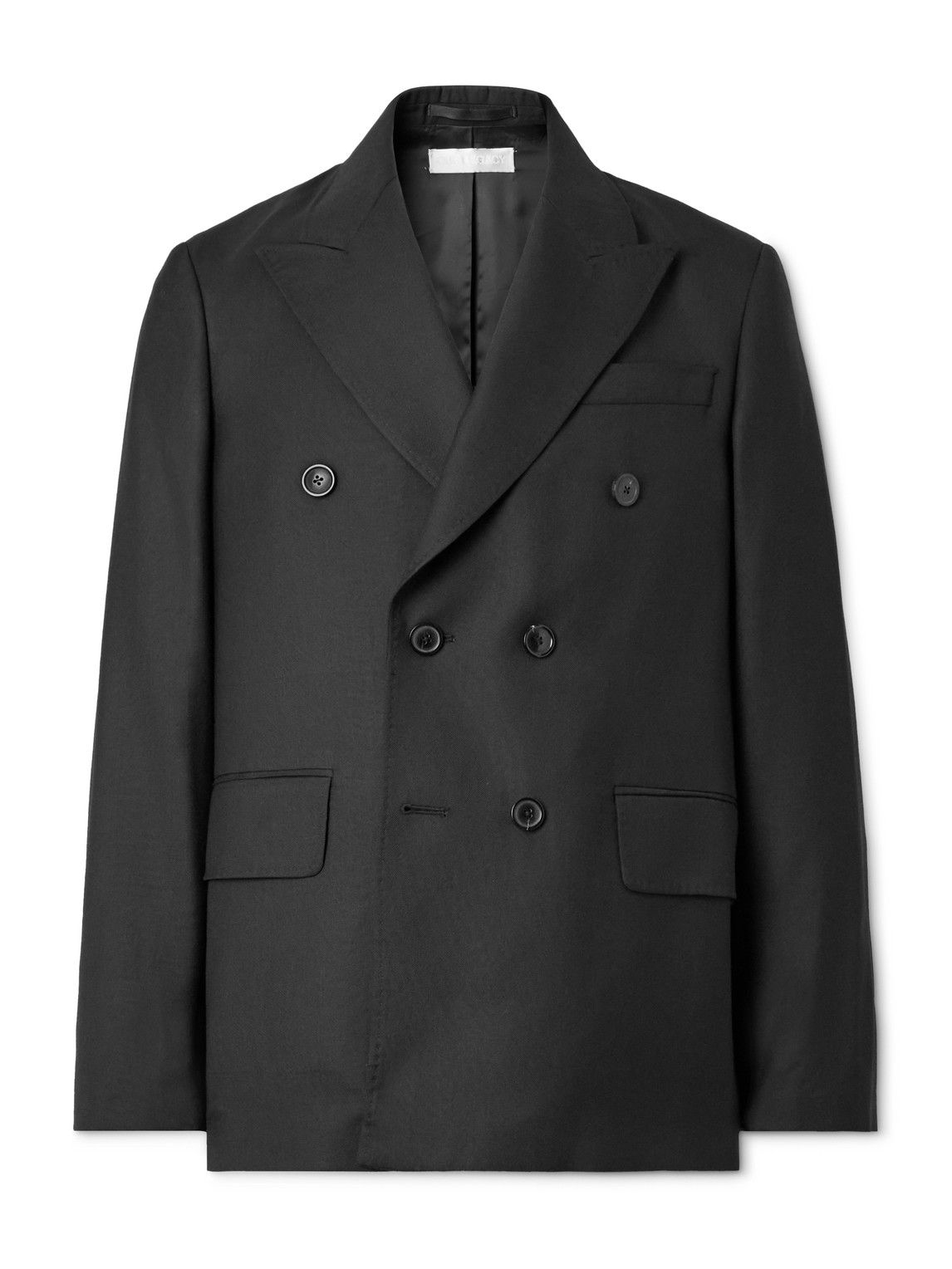 Our Legacy Double-breasted Unstructured Wool Blazer In Black