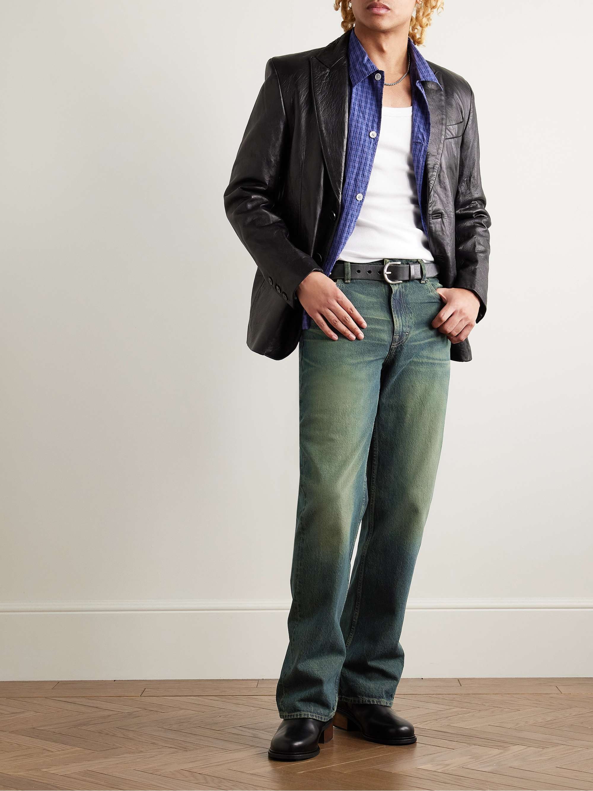 Blue 70s Cut Straight-Leg Indigo-Dyed Jeans | OUR LEGACY