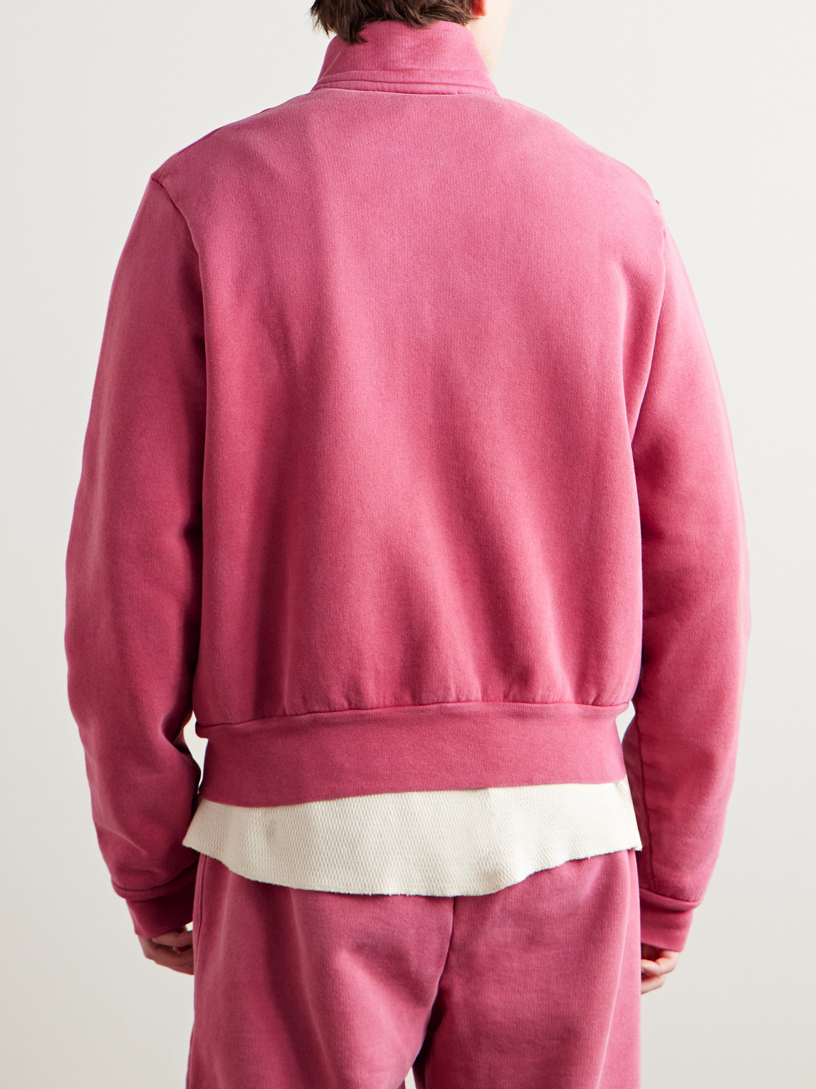 Our Legacy Mob Cotton-jersey Track Jacket In Pink