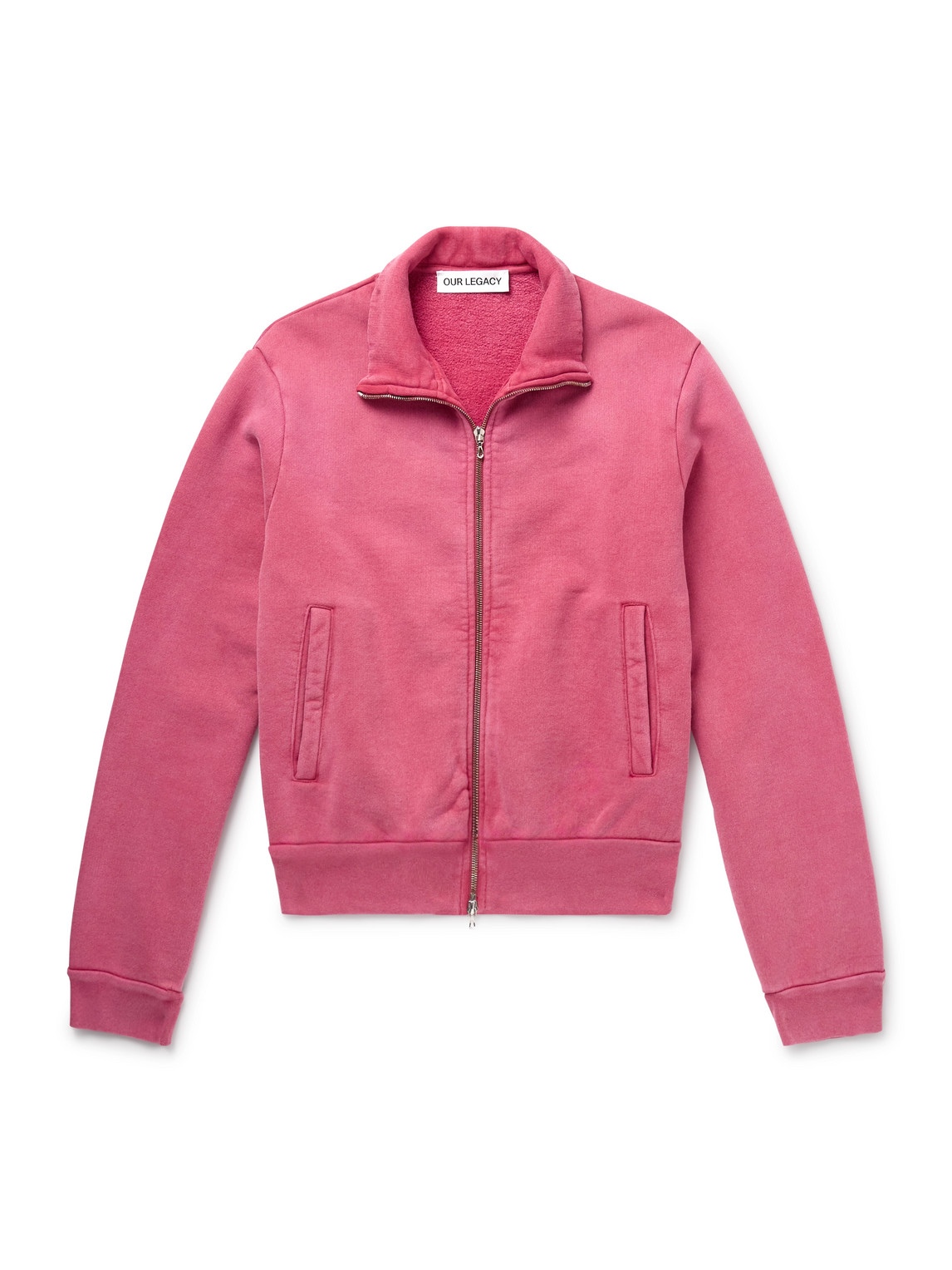 Our Legacy Mob Cotton-jersey Track Jacket In Pink