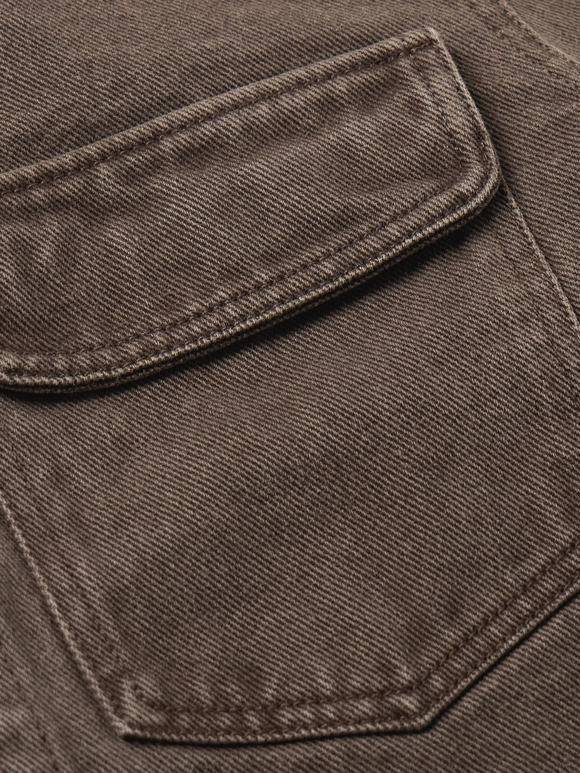 Our Legacy Rebirth Denim Jacket Featuring Chest Pocket In Brown
